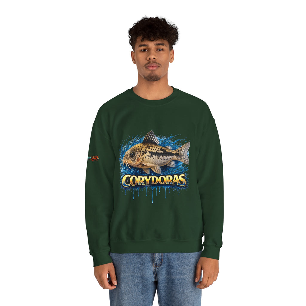 Peppered Corydoras Fish Crewneck Sweatshirt – Aquatic Aquarium Lover Tee