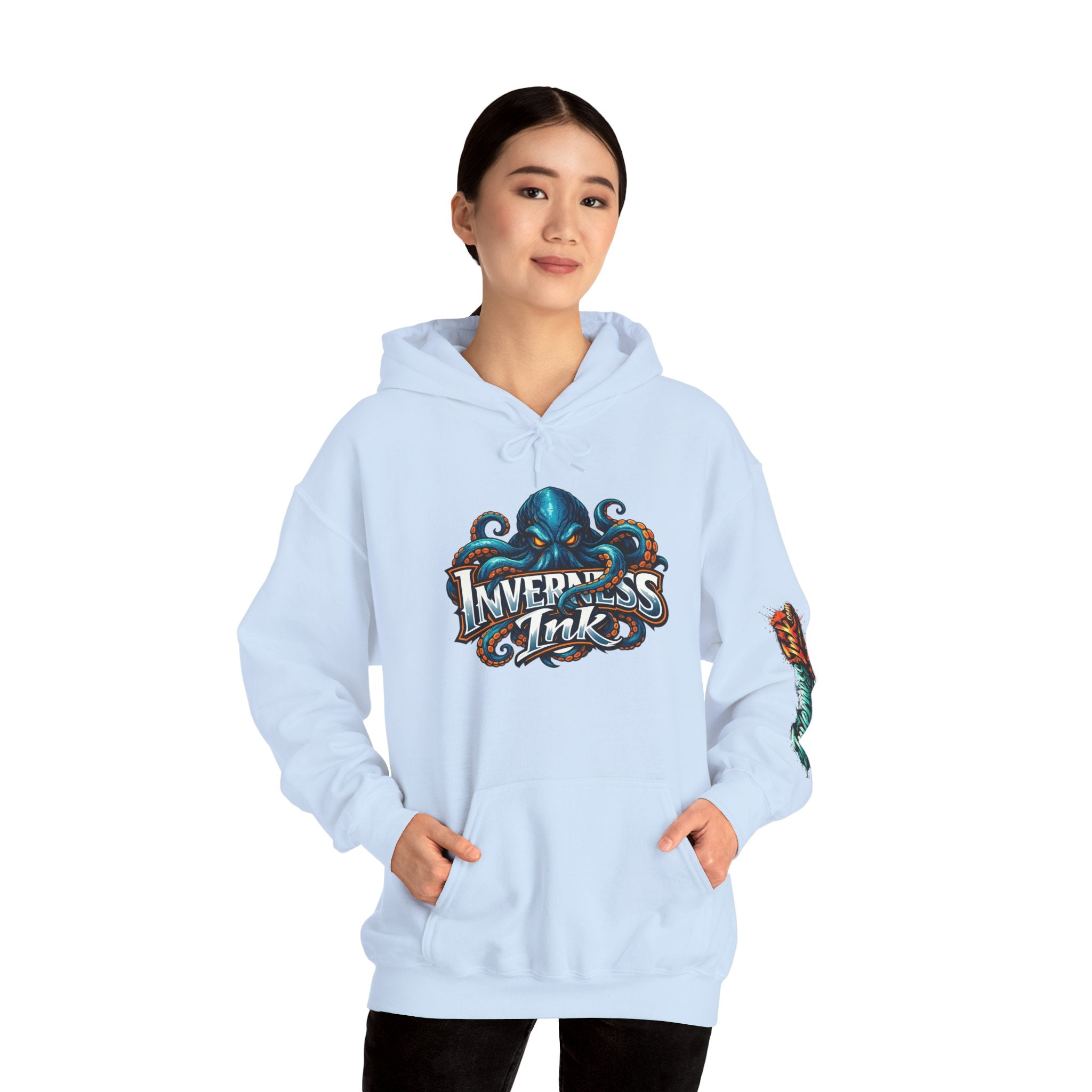 Electric Paint Betta — Artisan Series Hoodie — Inverness Ink Graphic Pullover
