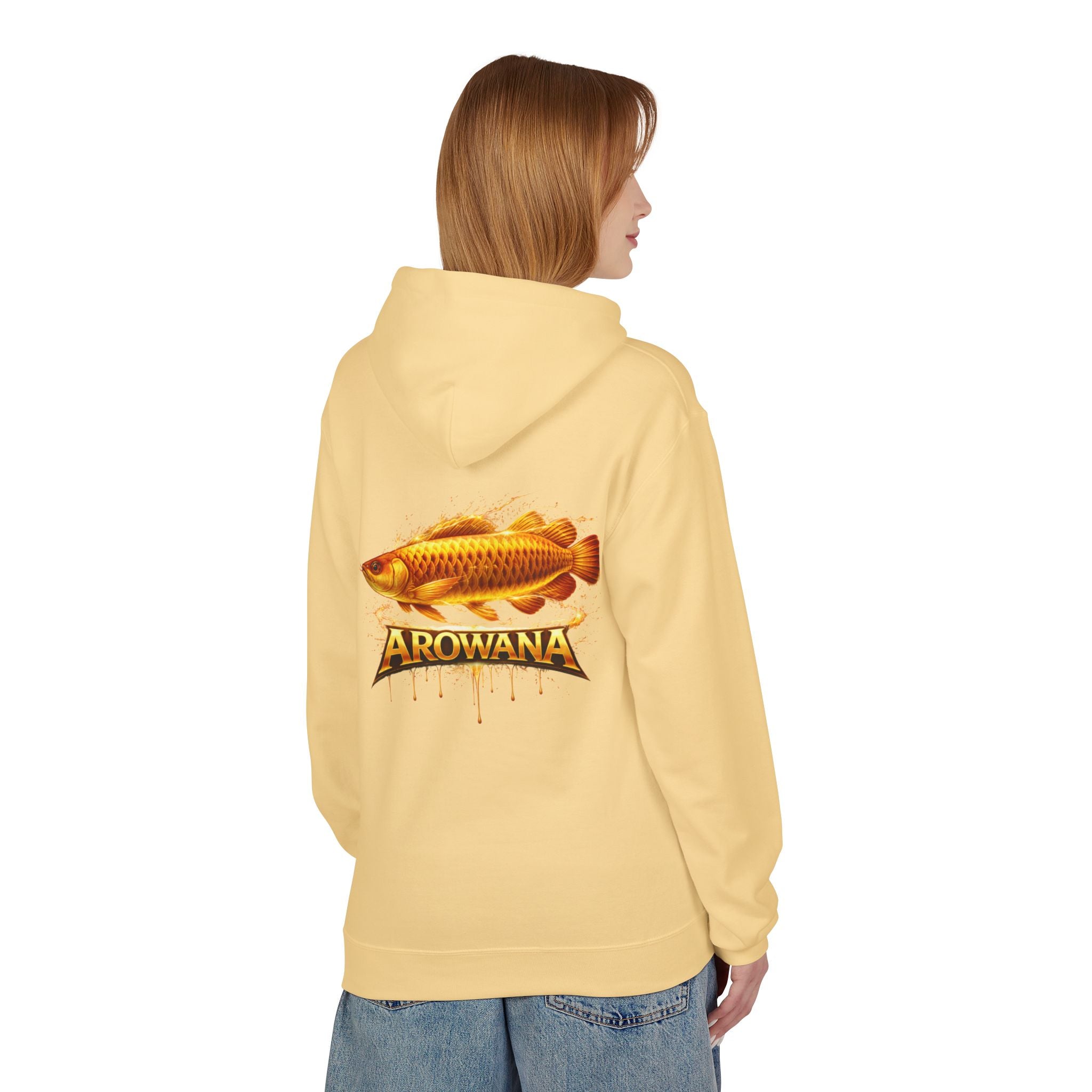 Arowana Fish Graphic Hoodie – Golden Arowana Design