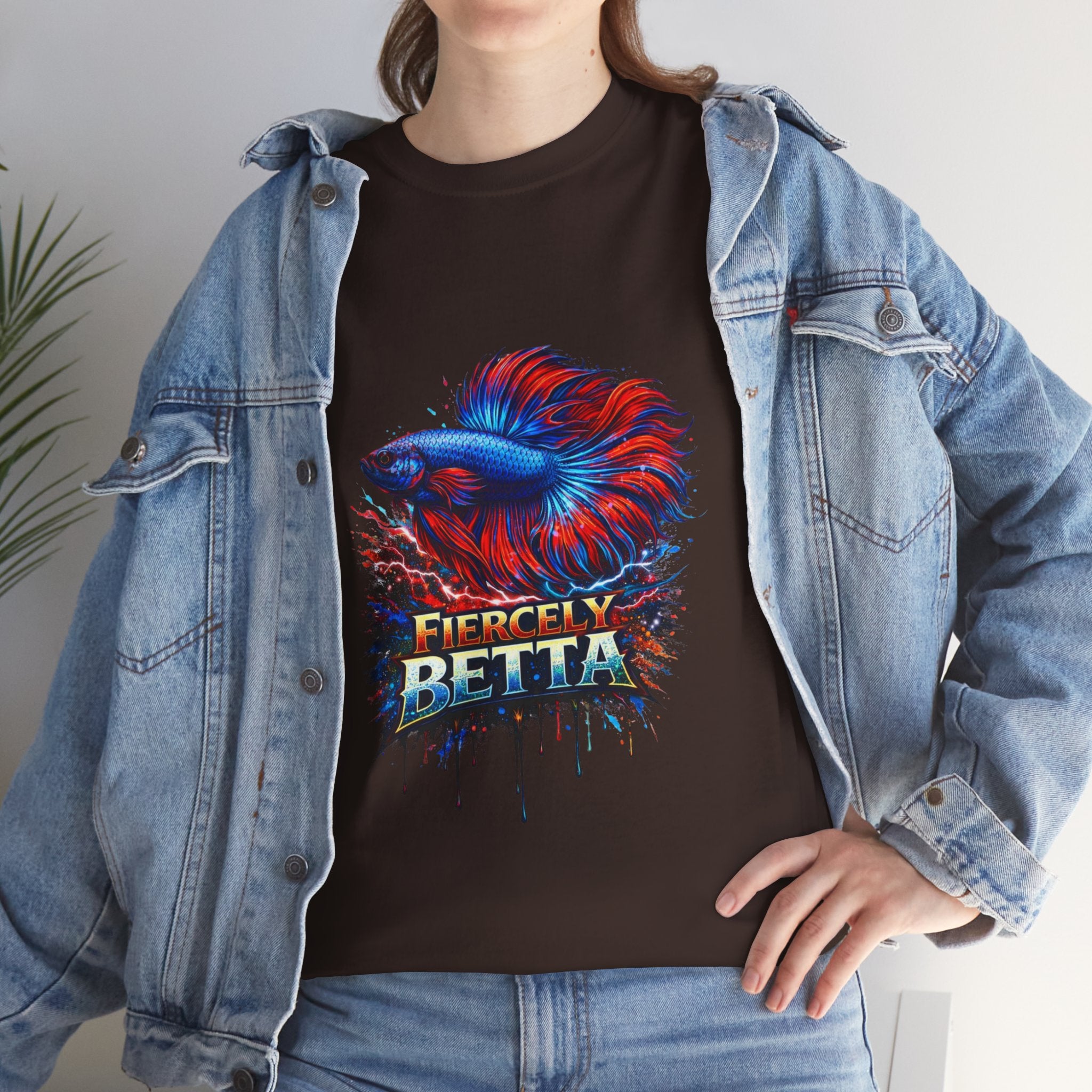 Betta Fish T-Shirt — Fiercely Betta Colorful Aquarium Fish Tee