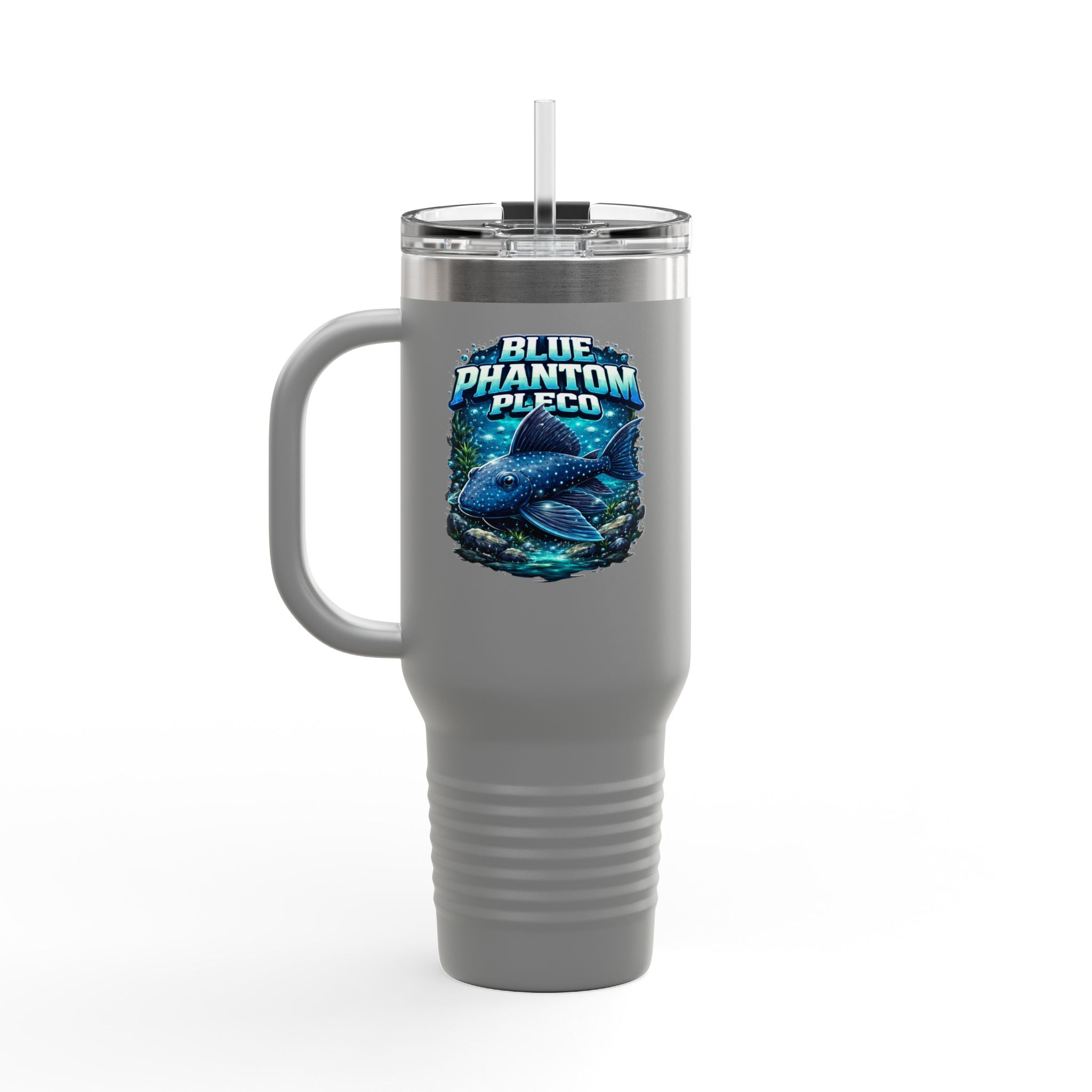 Blue Phantom Pleco L-128 – 40oz Premium Insulated Travel Mug, 40oz