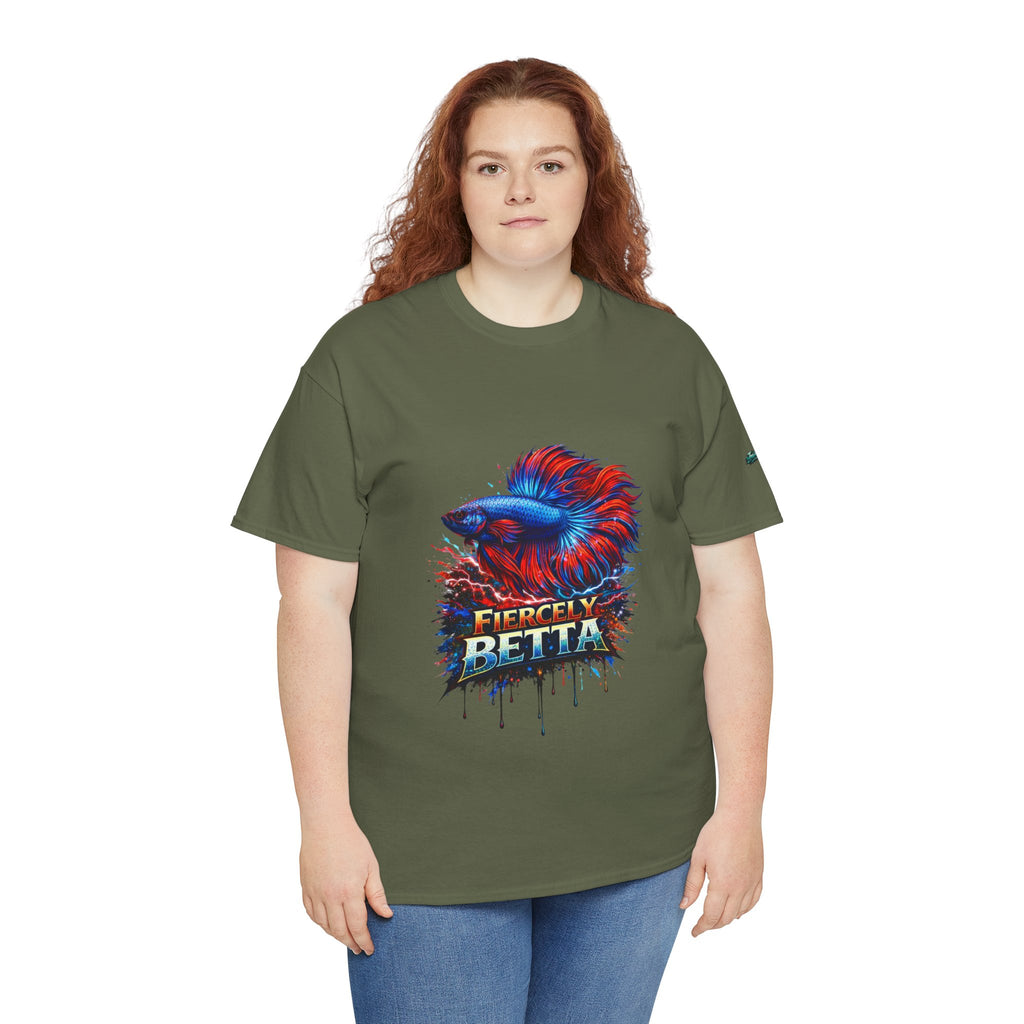 Betta Fish T-Shirt — Fiercely Betta Colorful Aquarium Fish Tee