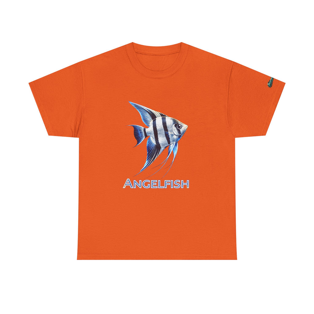 Angelfish Graphic Tee — Blue Tropical Fish Shirt