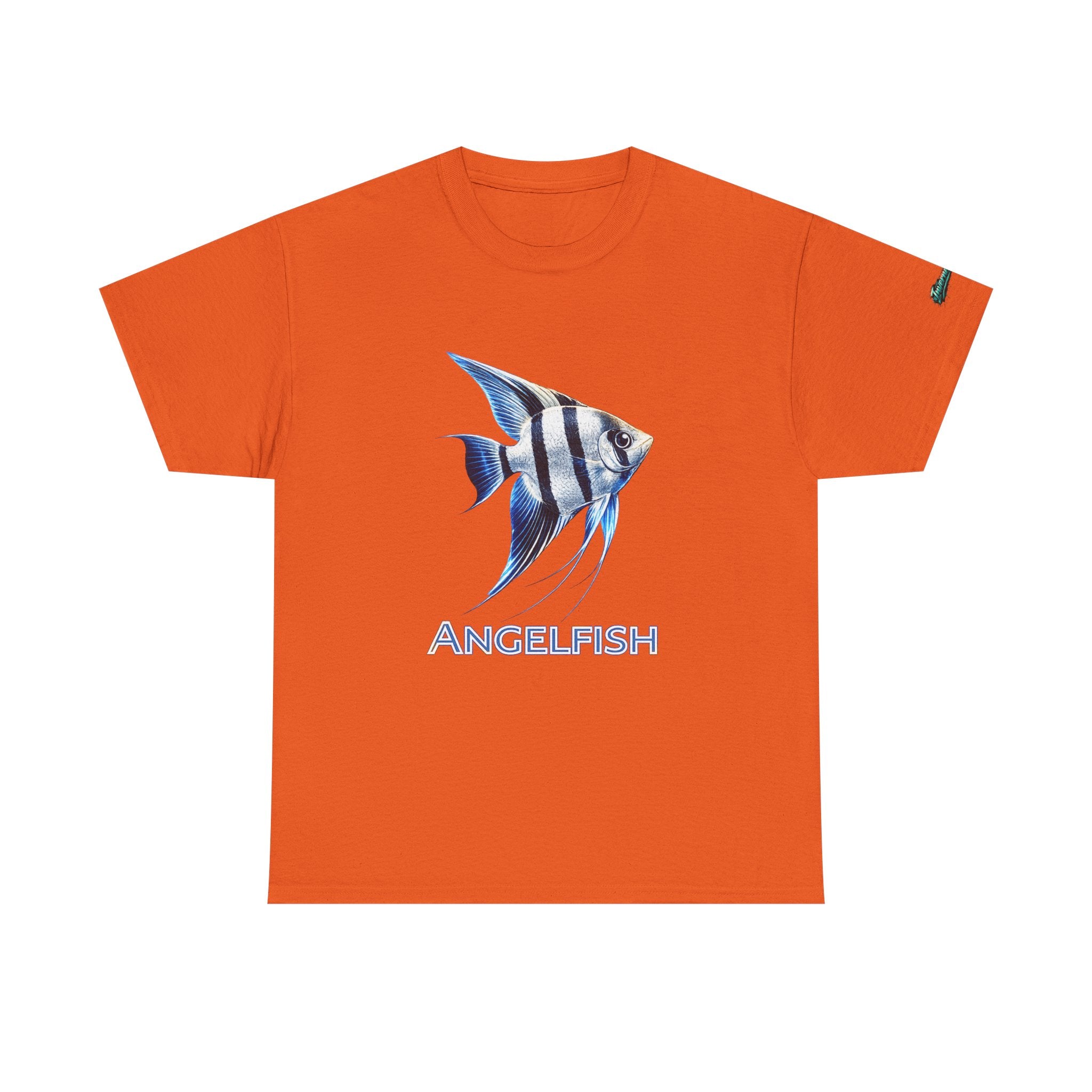Angelfish Graphic Tee — Blue Tropical Fish Shirt