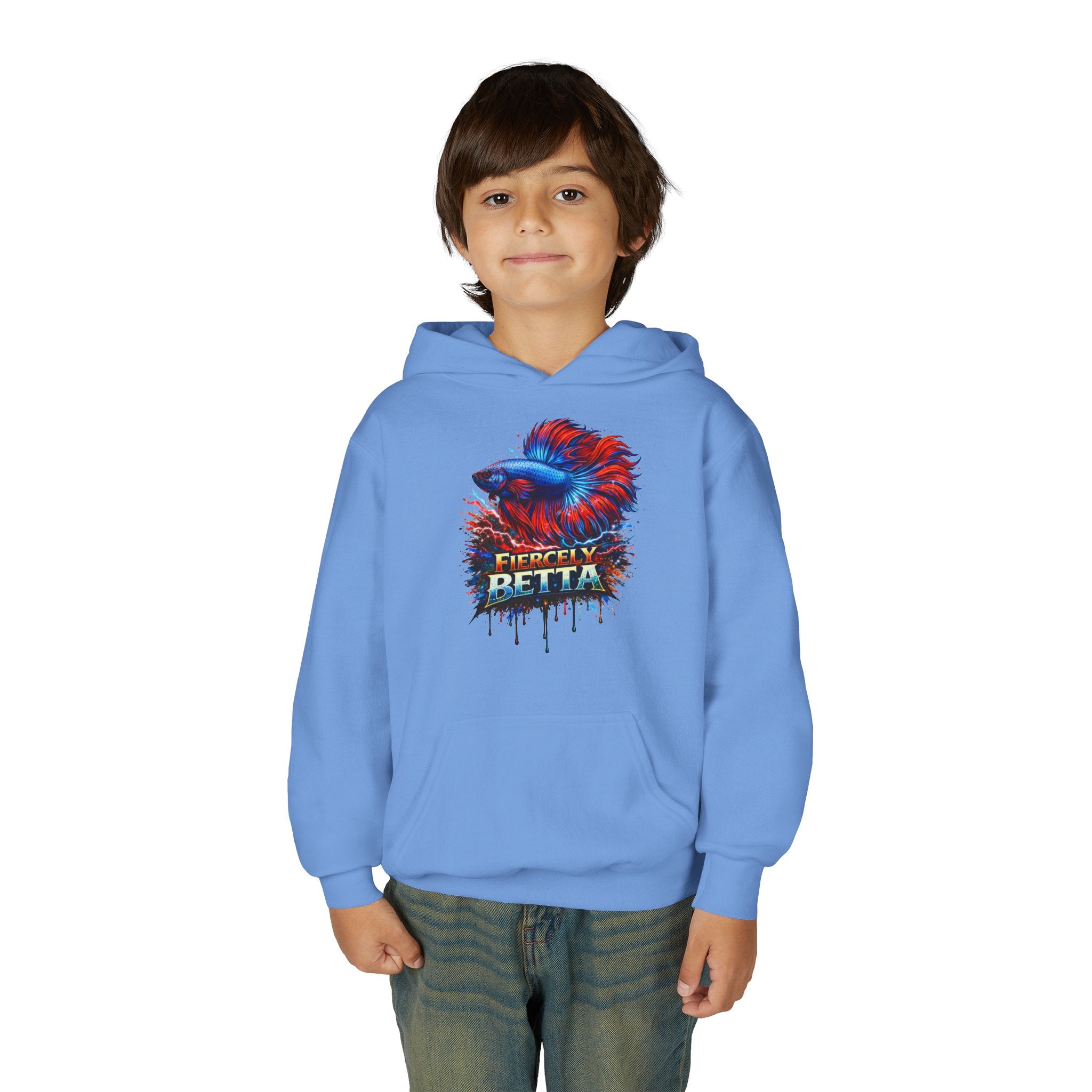 Fiercely Betta – Kids "Neon Flare" Fleece Hoodie