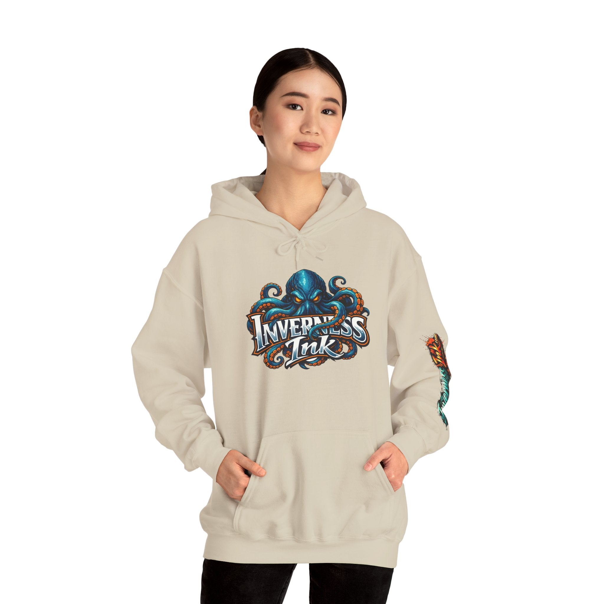 Electric Paint Betta — Artisan Series Hoodie — Inverness Ink Graphic Pullover