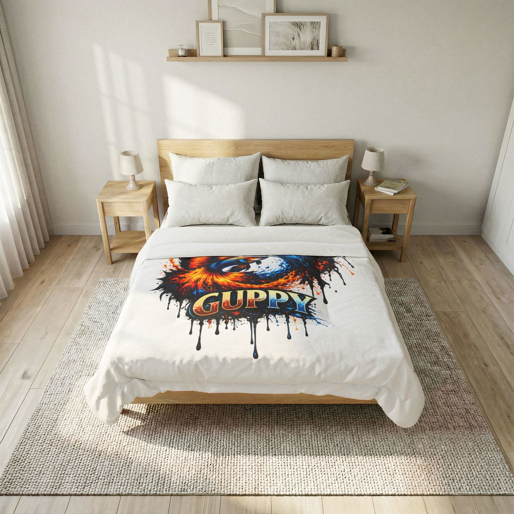 Fire & Ice Guppy – Premium "Infinite Flow" Cotton Comforter
