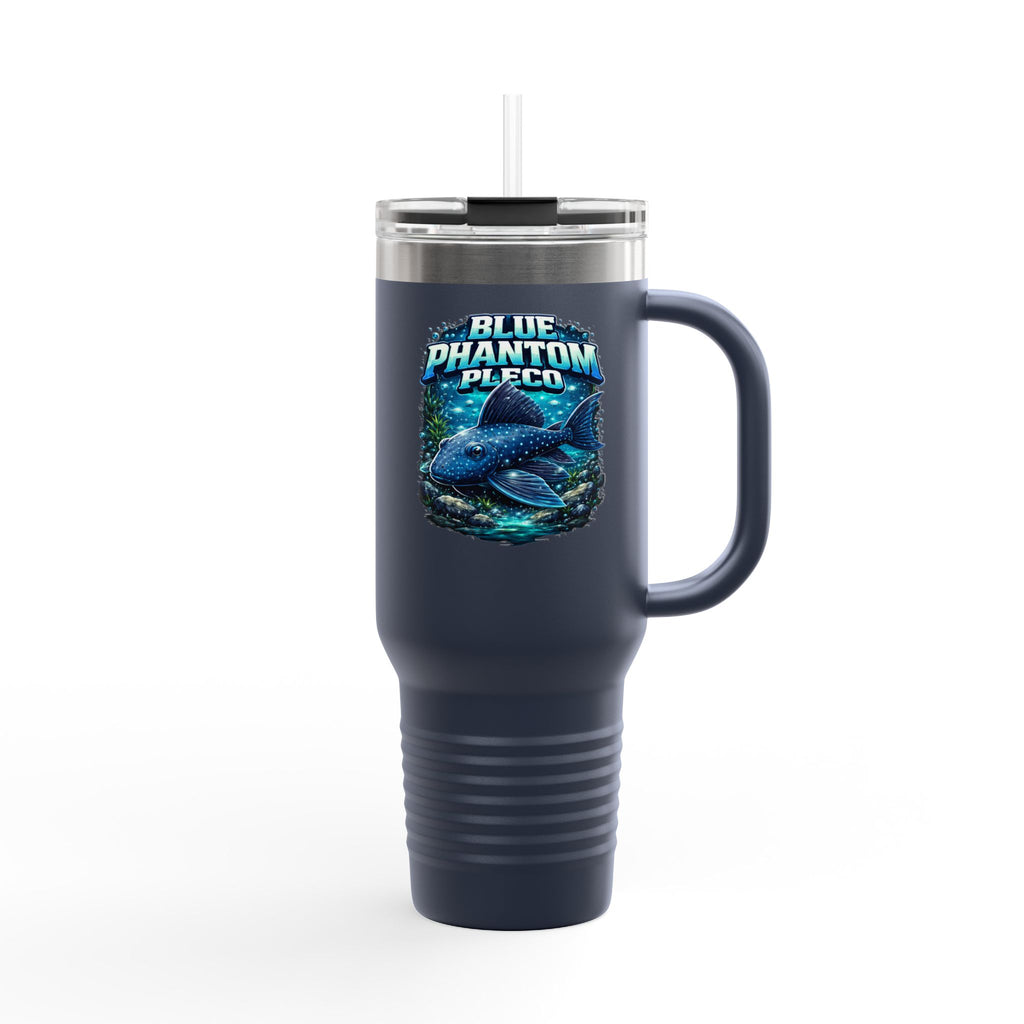 Blue Phantom Pleco L-128 – 40oz Premium Insulated Travel Mug, 40oz