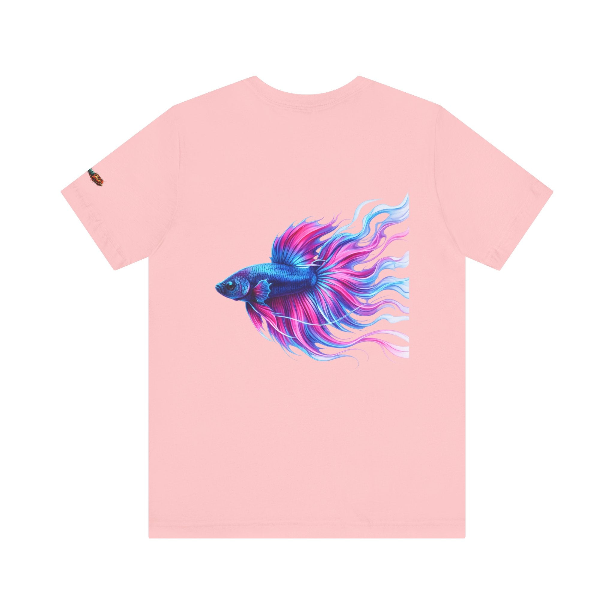 Betta Fish Graphic Tee — Vibrant Blue & Pink Aquatic Art T‑Shirt