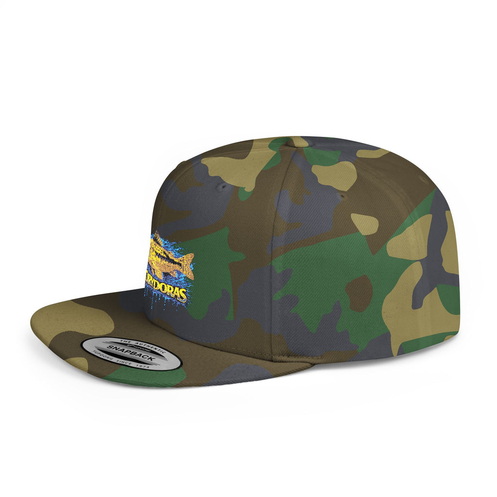 Corydoras Catfish Splash Flat Bill Snapback Hat