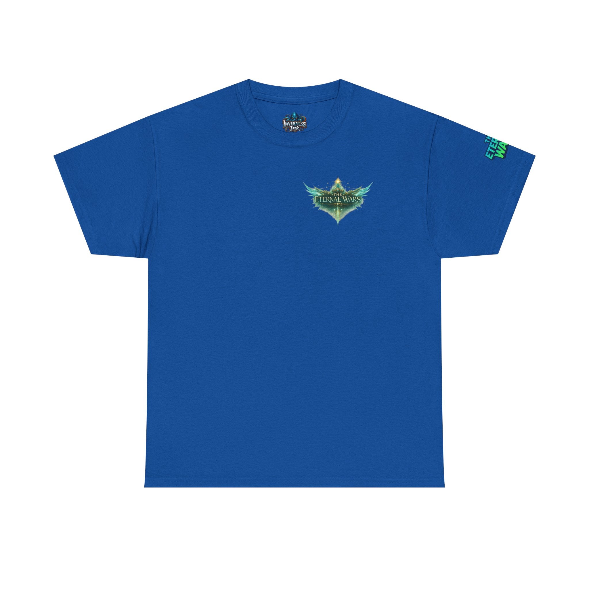 T-Shirt — Nature Warrior Graphic Tee with Man and Dog Illustration