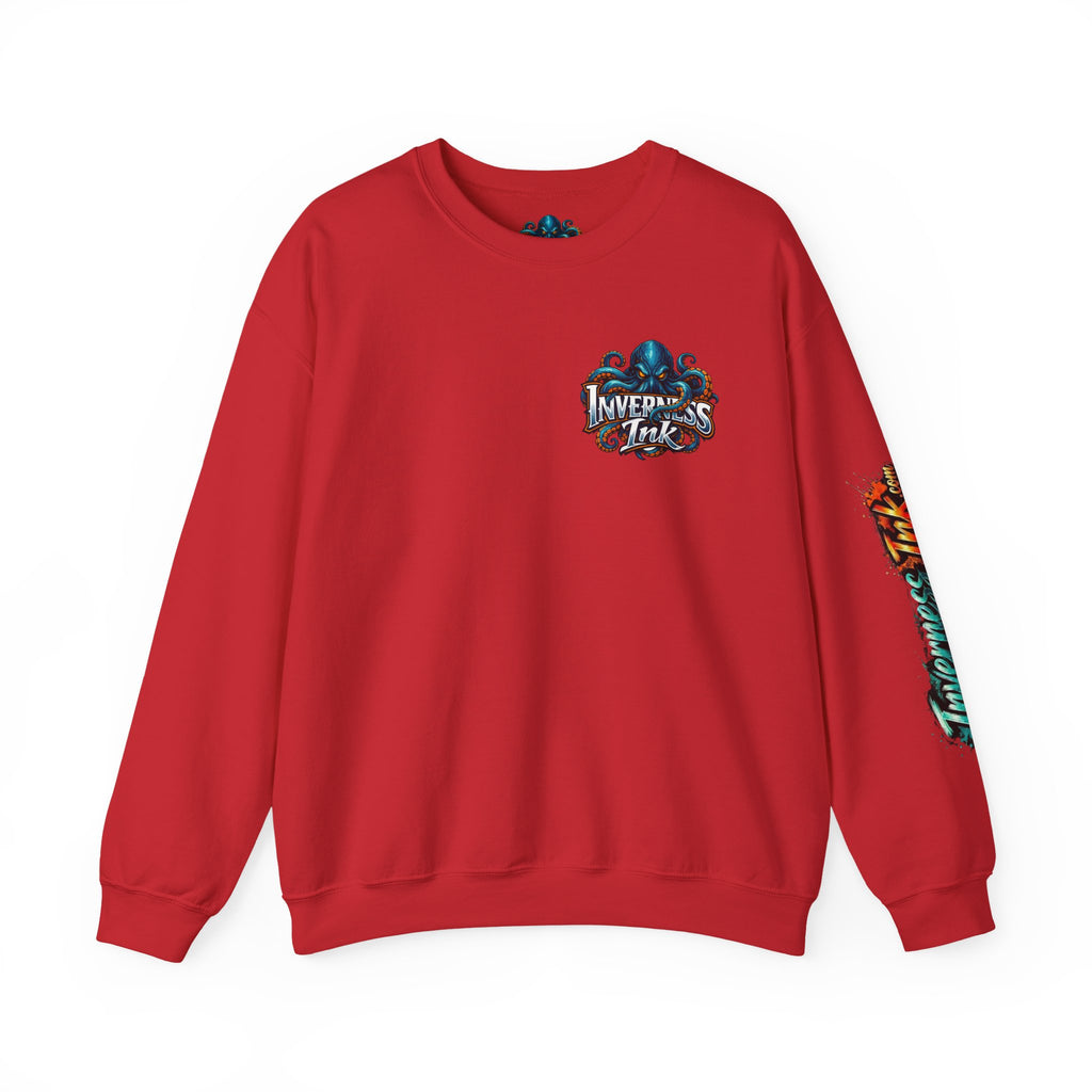 Betta Fish Crewneck Sweatshirt — Colorful Neon Tropical Fish Graphic