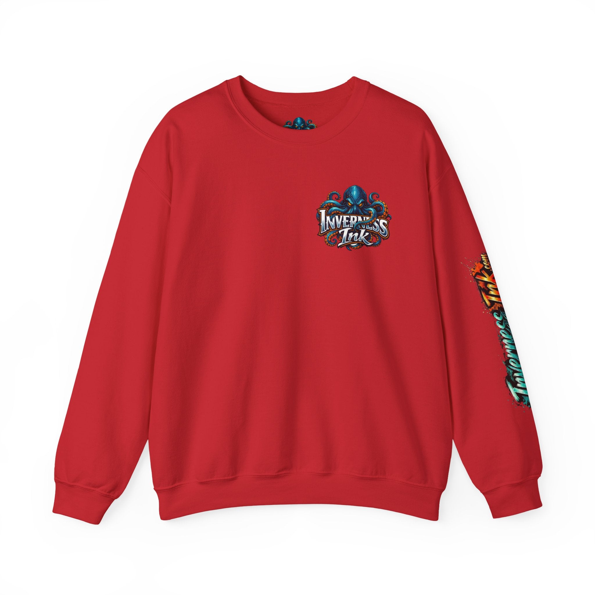 Betta Fish Crewneck Sweatshirt — Colorful Neon Tropical Fish Graphic
