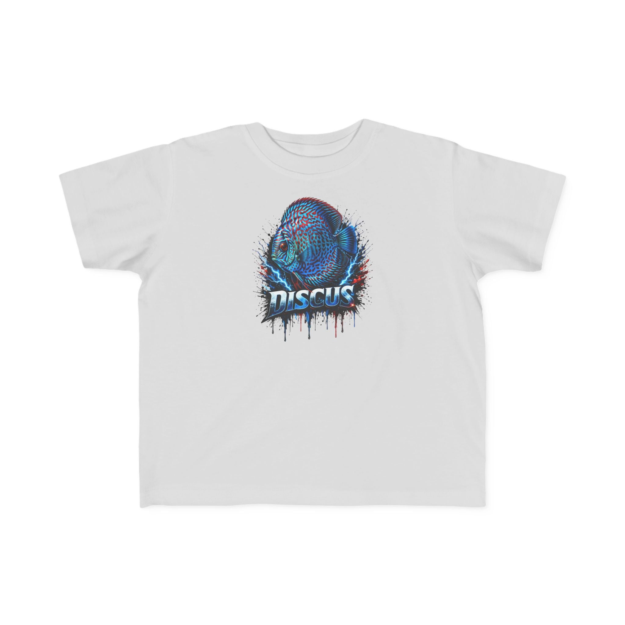 Discus Fish Toddler Tee — Colorful Aquarium Graphic Shirt