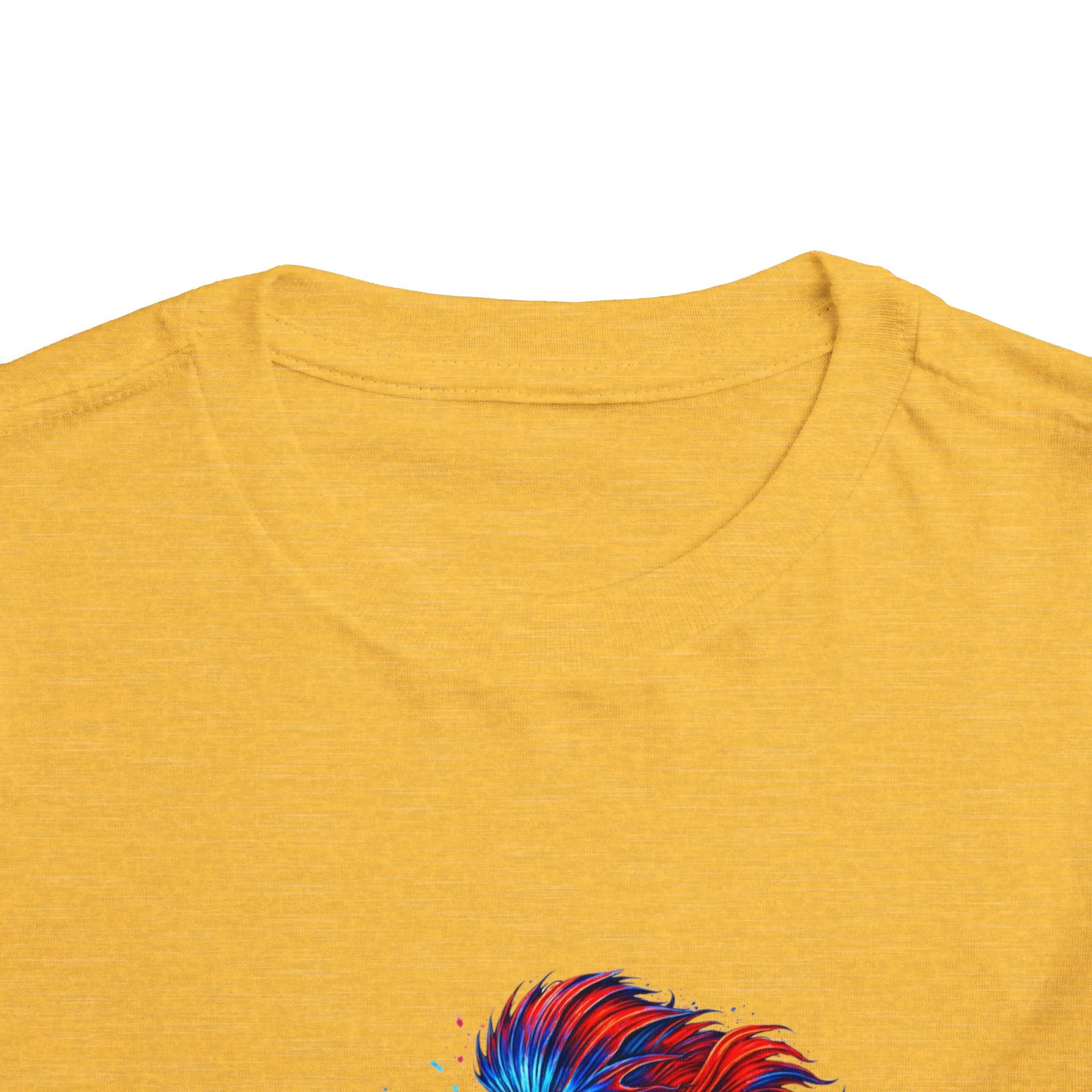 Toddler Tee - 'Fierce Betta' Colorful Betta Fish Graphic Shirt for Kids