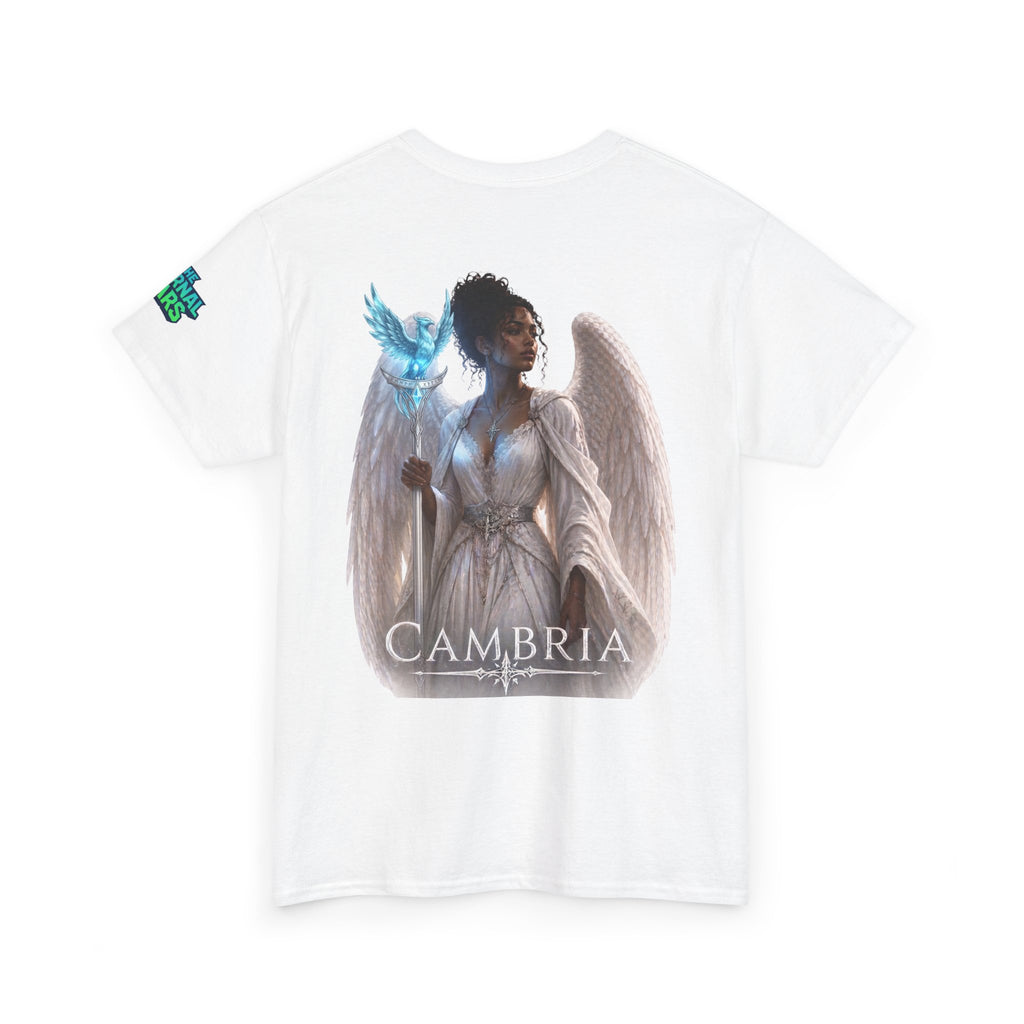 The Eternal Wars Graphic Tee – "Cambria" Winged Warrior Shirt