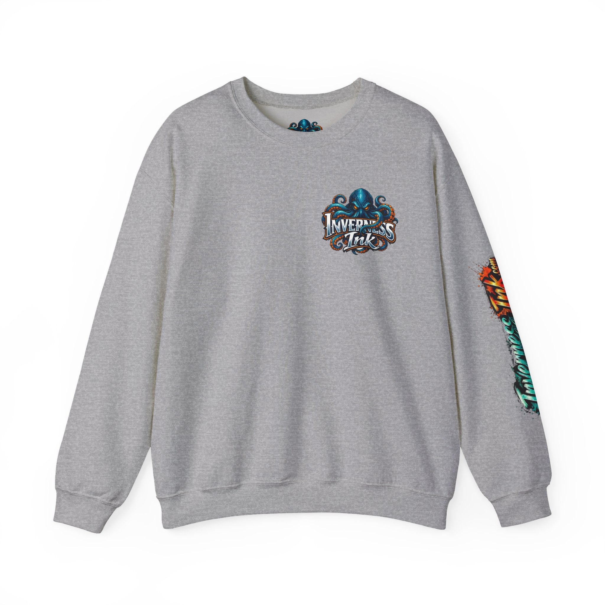 Betta Fish Crewneck Sweatshirt — Colorful Neon Tropical Fish Graphic