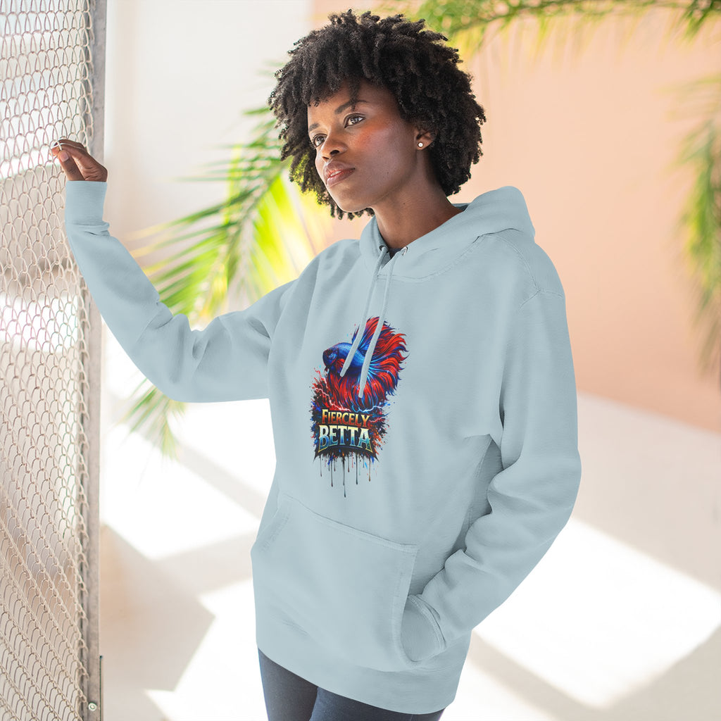 Fiercely Betta – Premium "Neon Flare" 3-End Fleece Hoodie