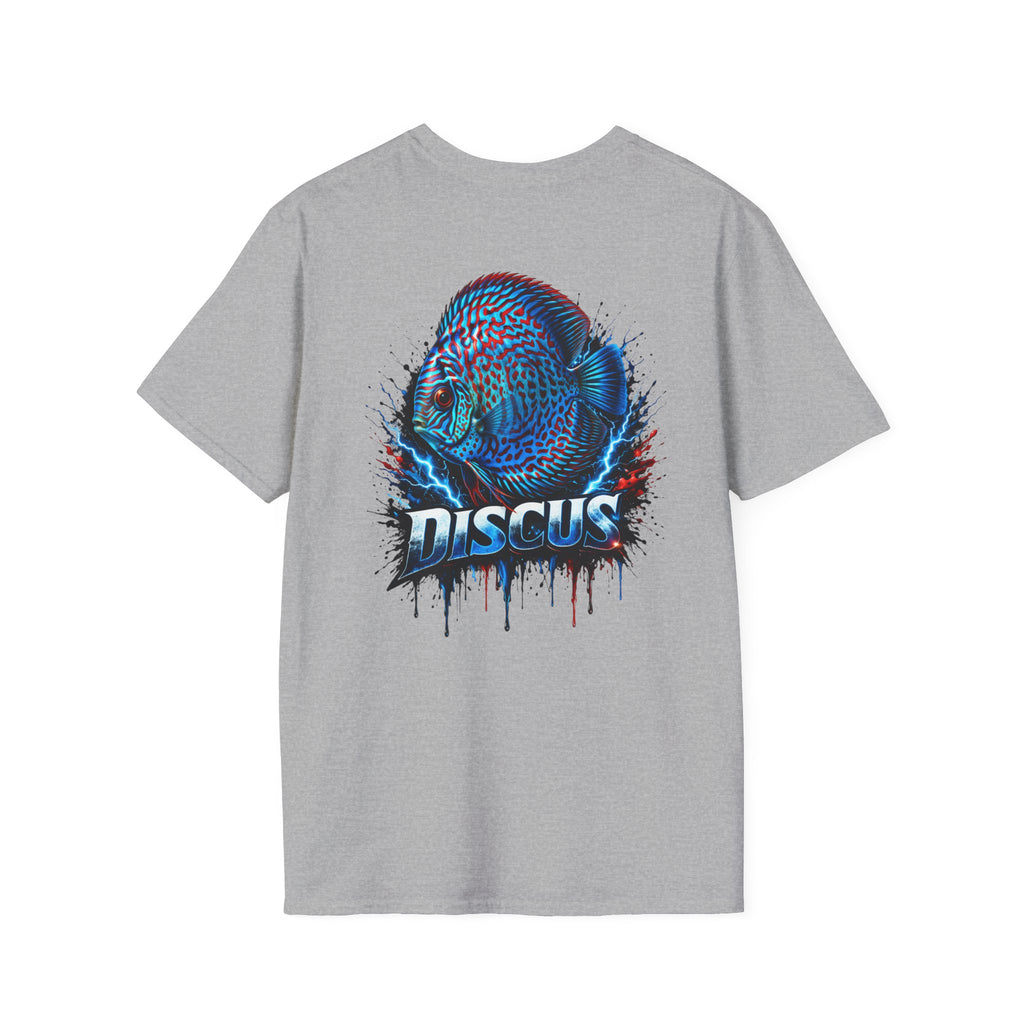 Electric Discus Fish T-Shirt - King of the Aquarium Lightning Art