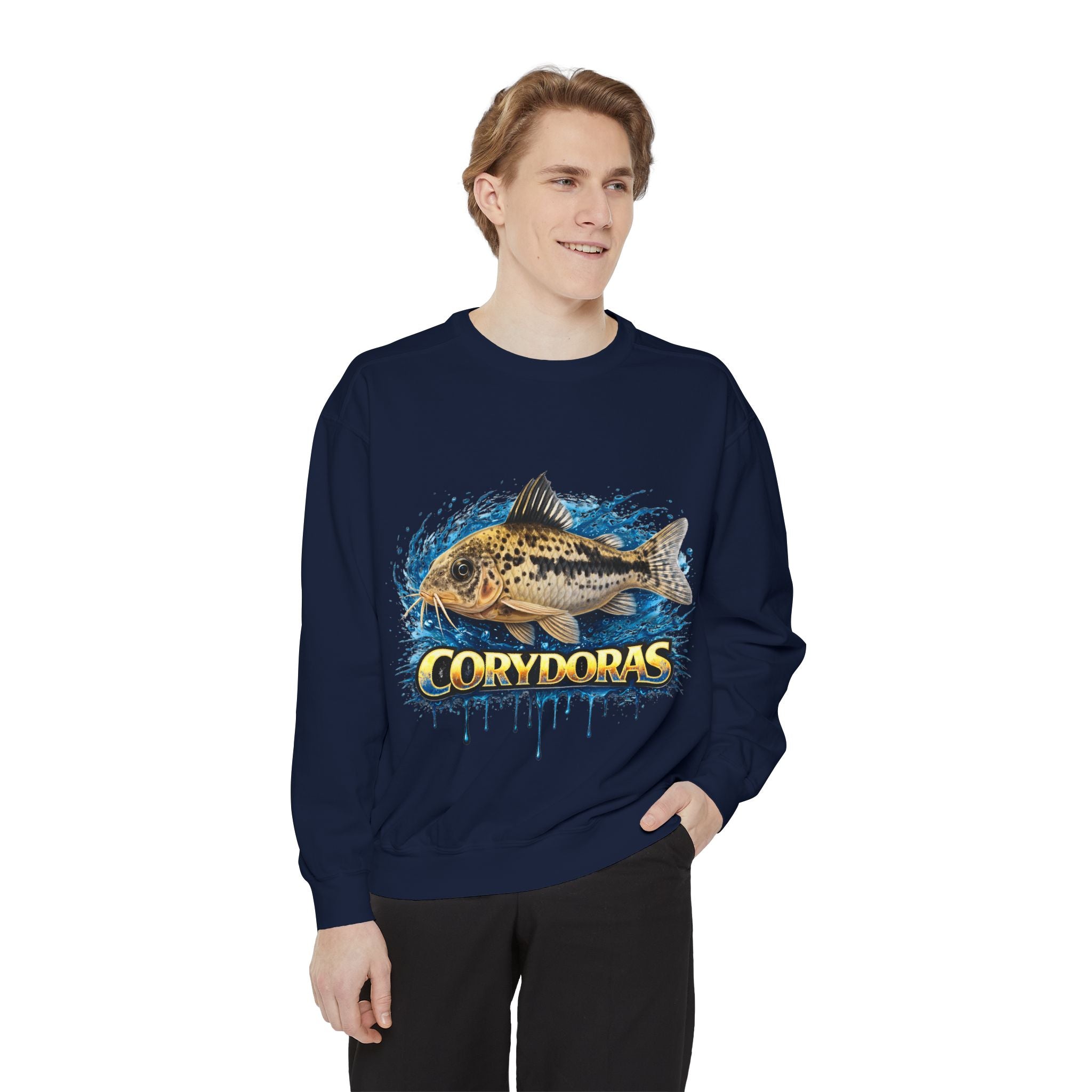 Corydoras Fish Sweatshirt — Aquatic Aquarium Catfish Graphic Crewneck