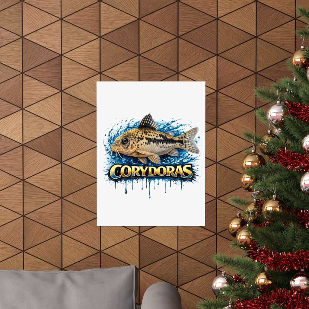 Corydoras Fish Matte Poster — Aquarium Lover Wall Art