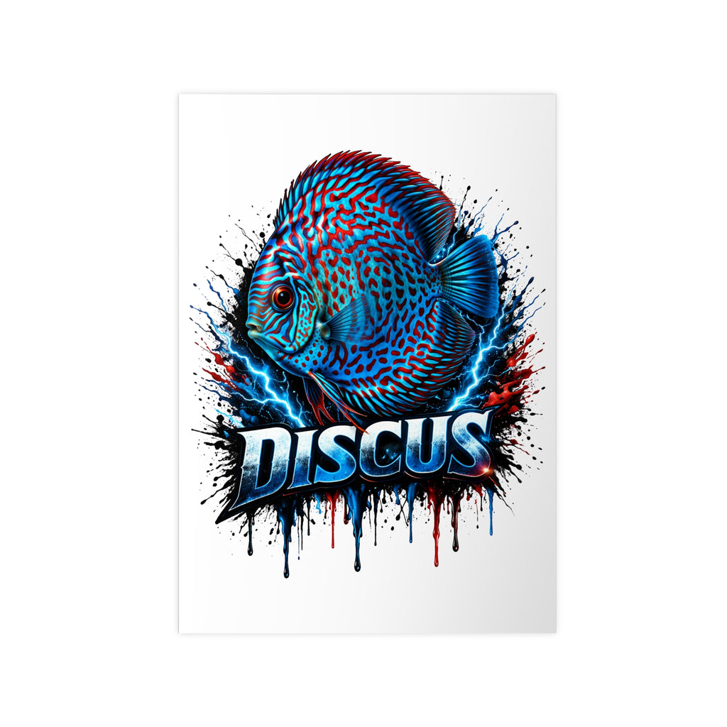 Discus Fish Photopaper Poster – Vibrant Aquarium Wall Art