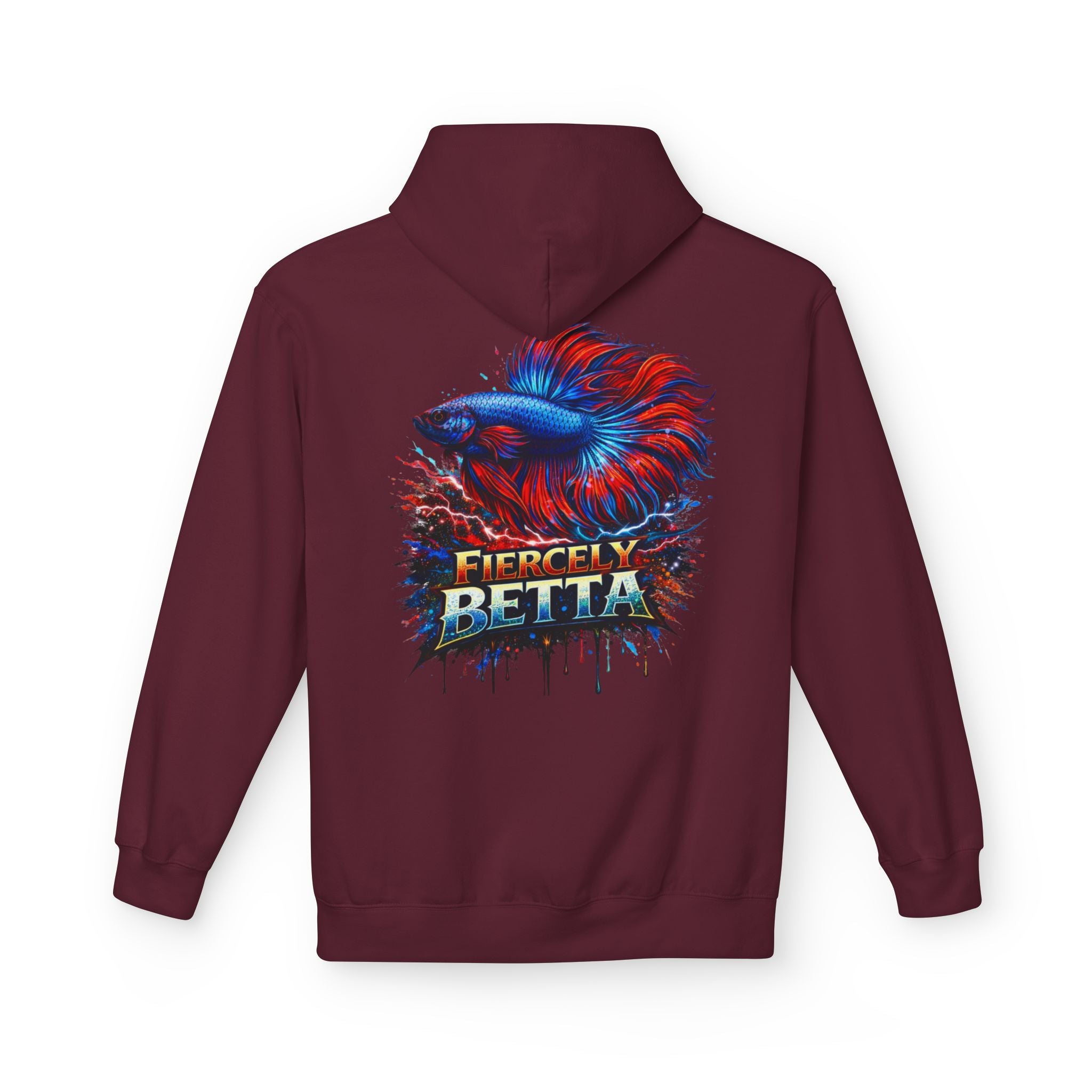 Fiercely Betta Hoodie – Colorful Betta Fish Graphic Pullover