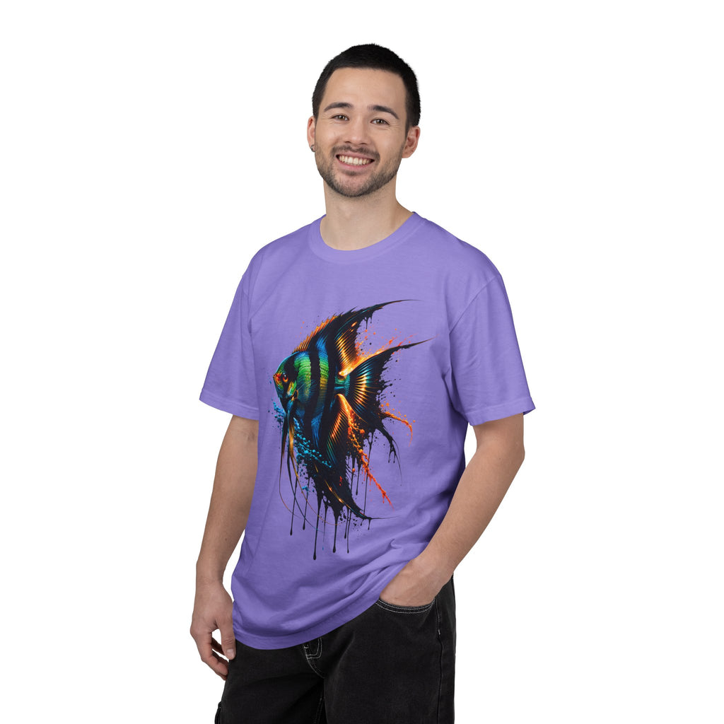 Vibrant Drip Angelfish Graphic Tee