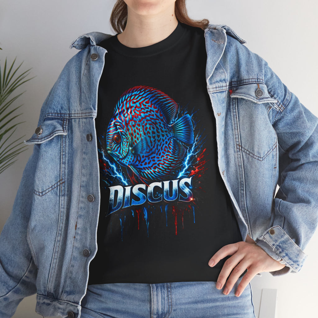 Discus Fish Graphic Tee - Vibrant Aquarium Fish Shirt