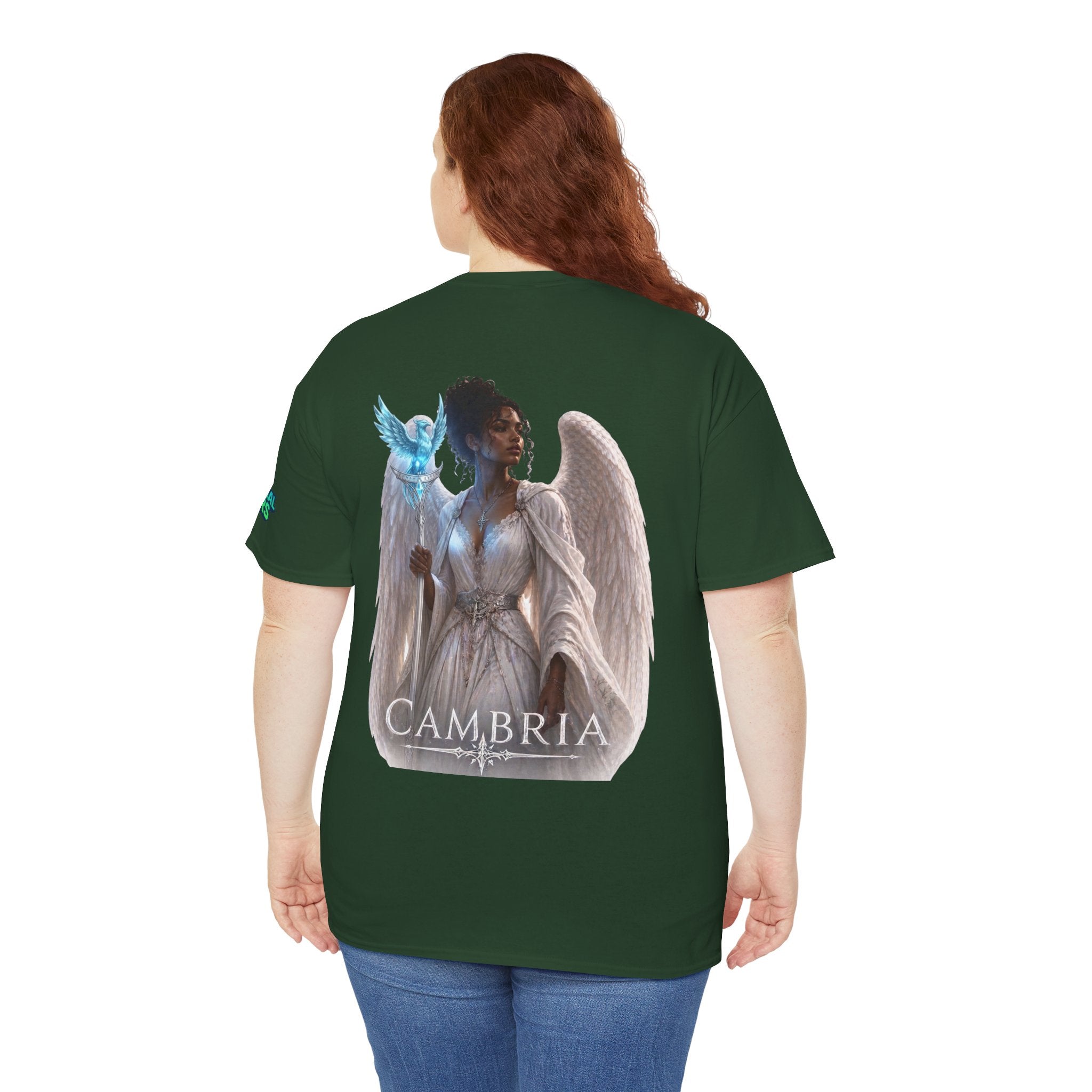 The Eternal Wars Graphic Tee – "Cambria" Winged Warrior Shirt