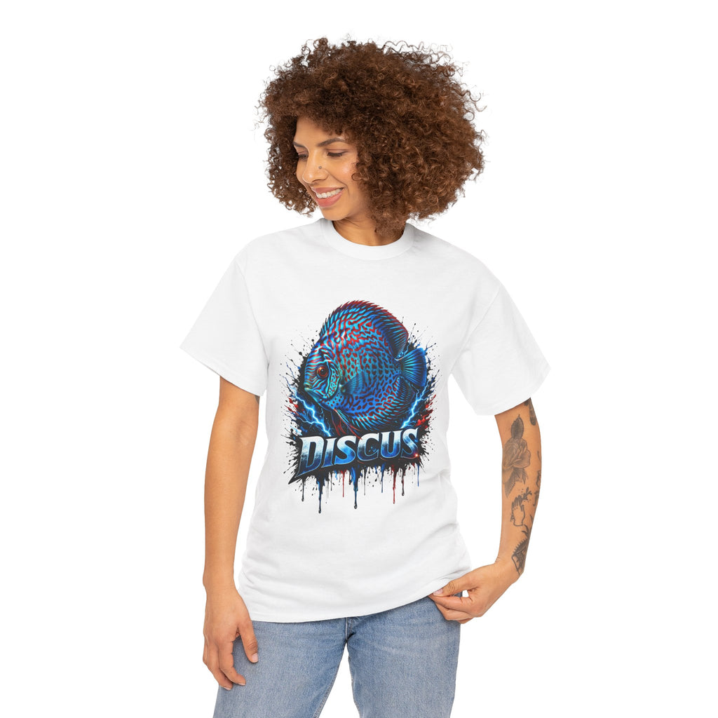 Discus Fish Graphic Tee - Vibrant Aquarium Fish Shirt