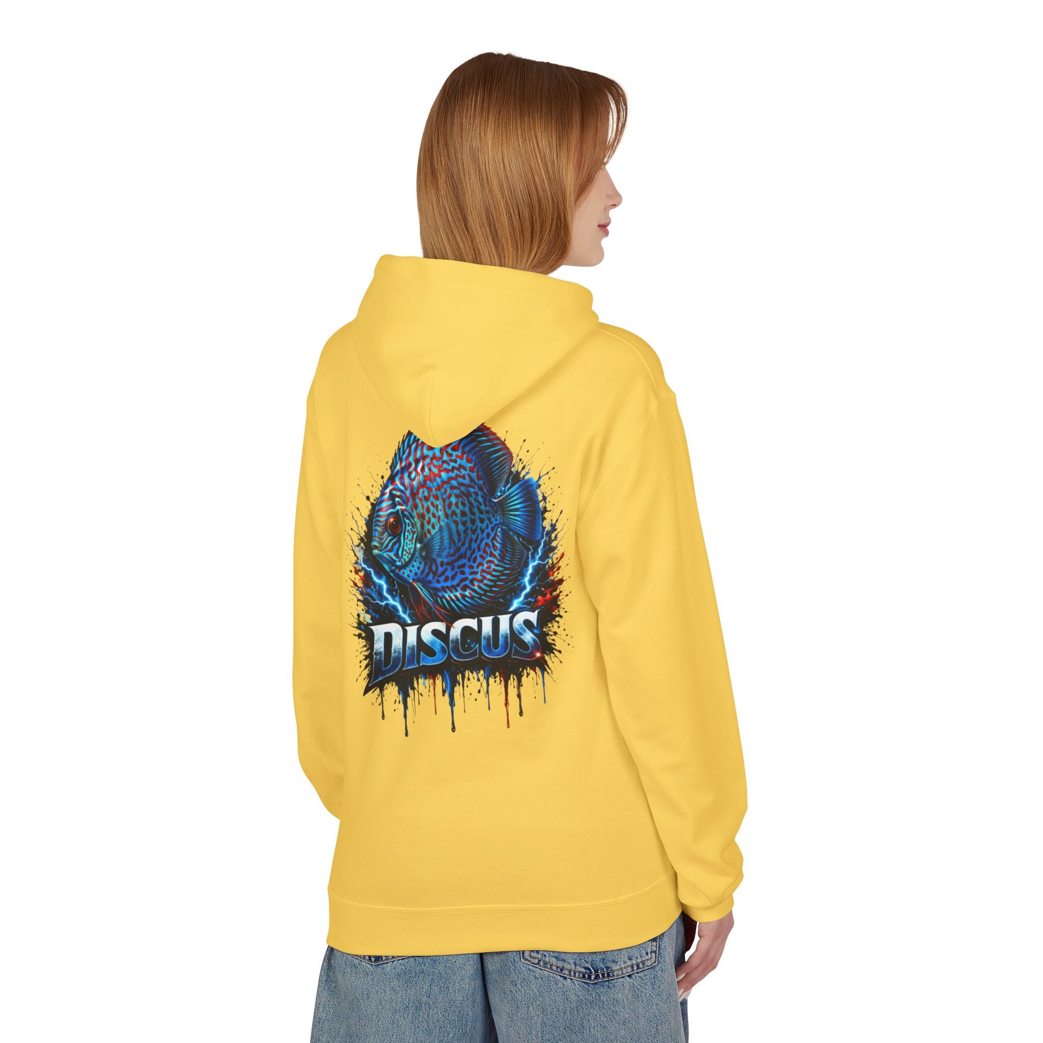 Discus Fish Hoodie — Vibrant Aquarium Graphic Pullover