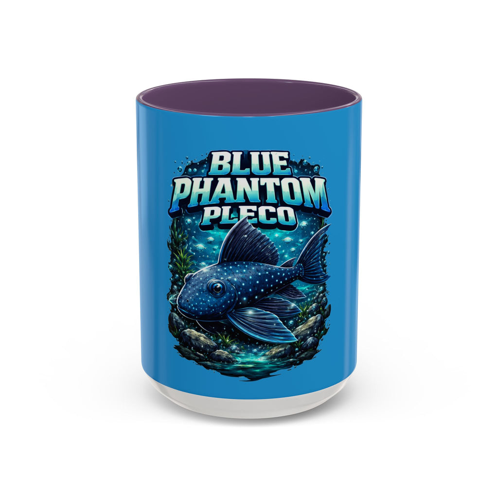 Blue Phantom Pleco Accent Coffee Mug – Aquarium Fish Lover Gift (11/15oz)