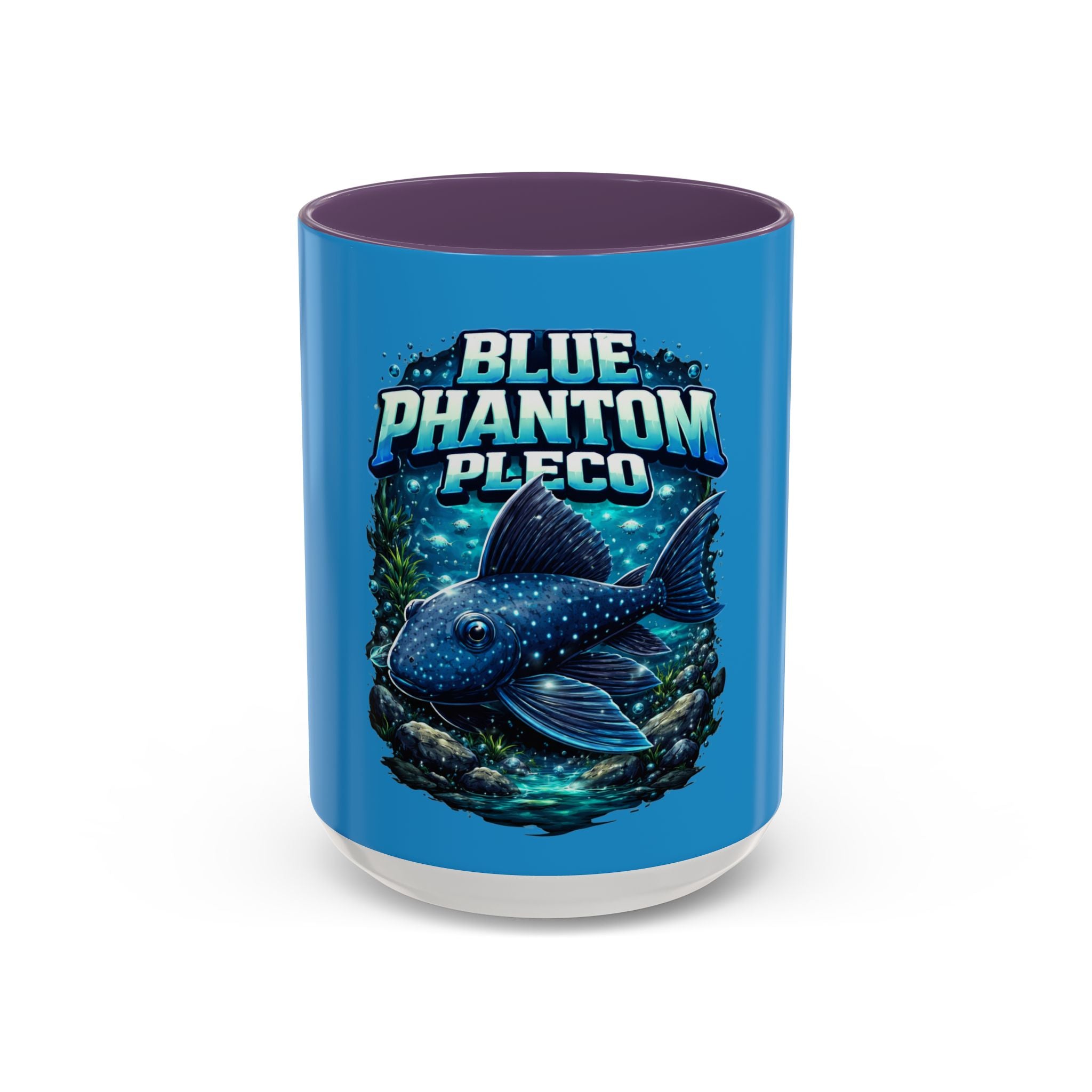 Blue Phantom Pleco Accent Coffee Mug – Aquarium Fish Lover Gift (11/15oz)