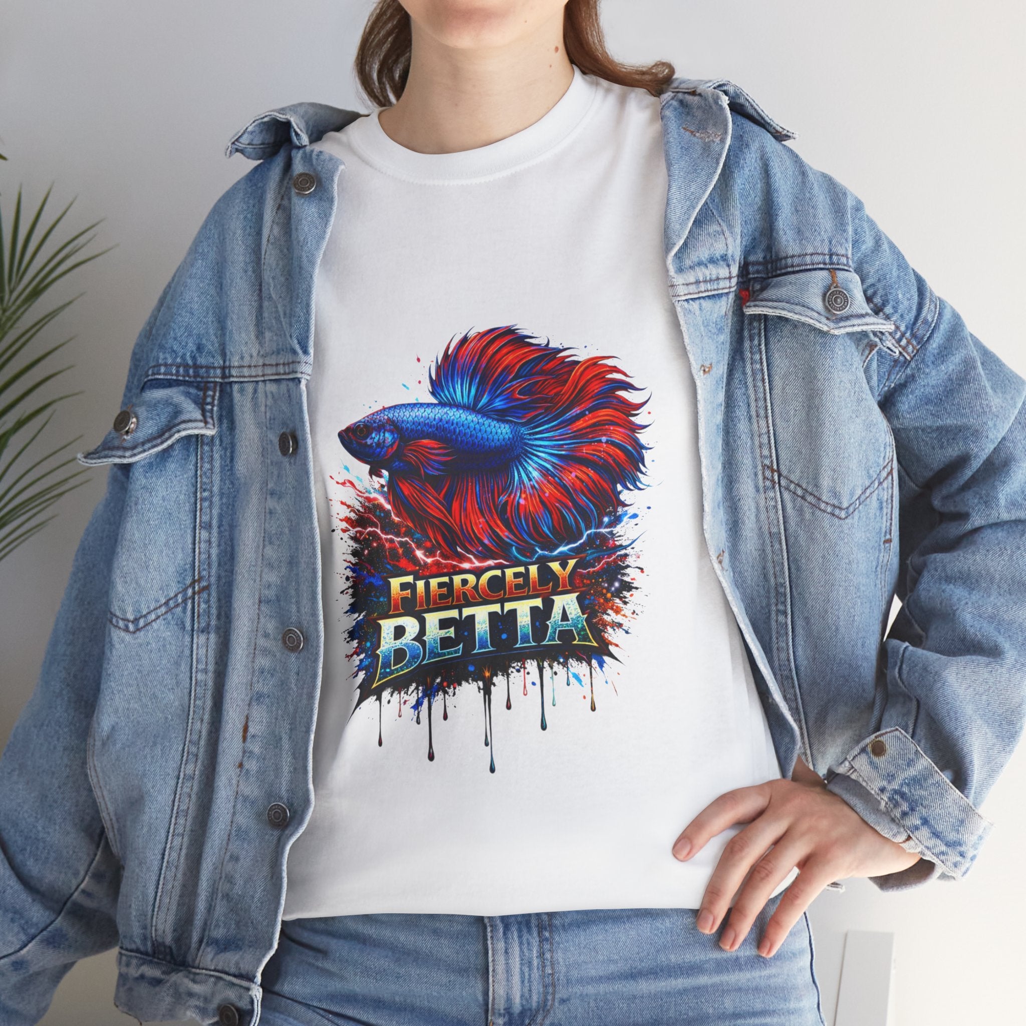 Betta Fish T-Shirt — Fiercely Betta Colorful Aquarium Fish Tee