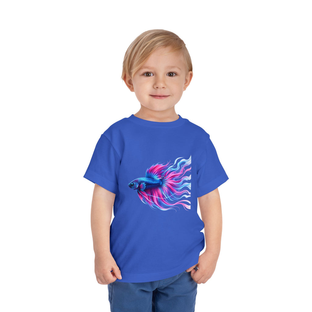 Toddler Tee — Colorful Betta Fish Graphic Kids Shirt