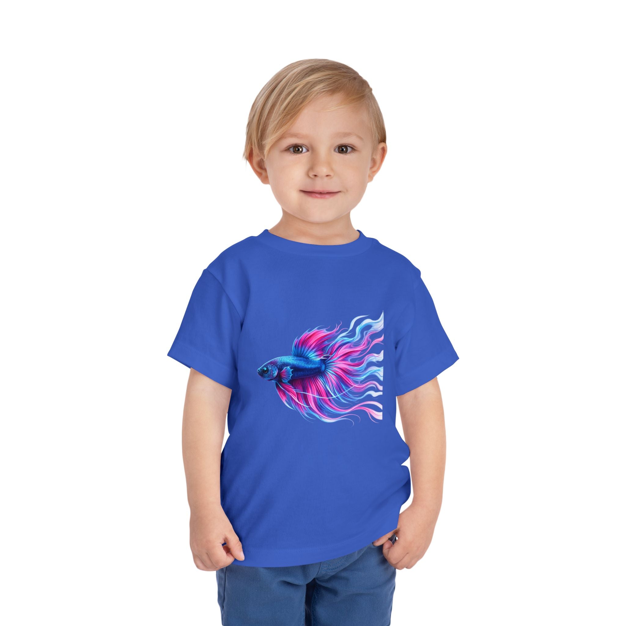 Toddler Tee — Colorful Betta Fish Graphic Kids Shirt