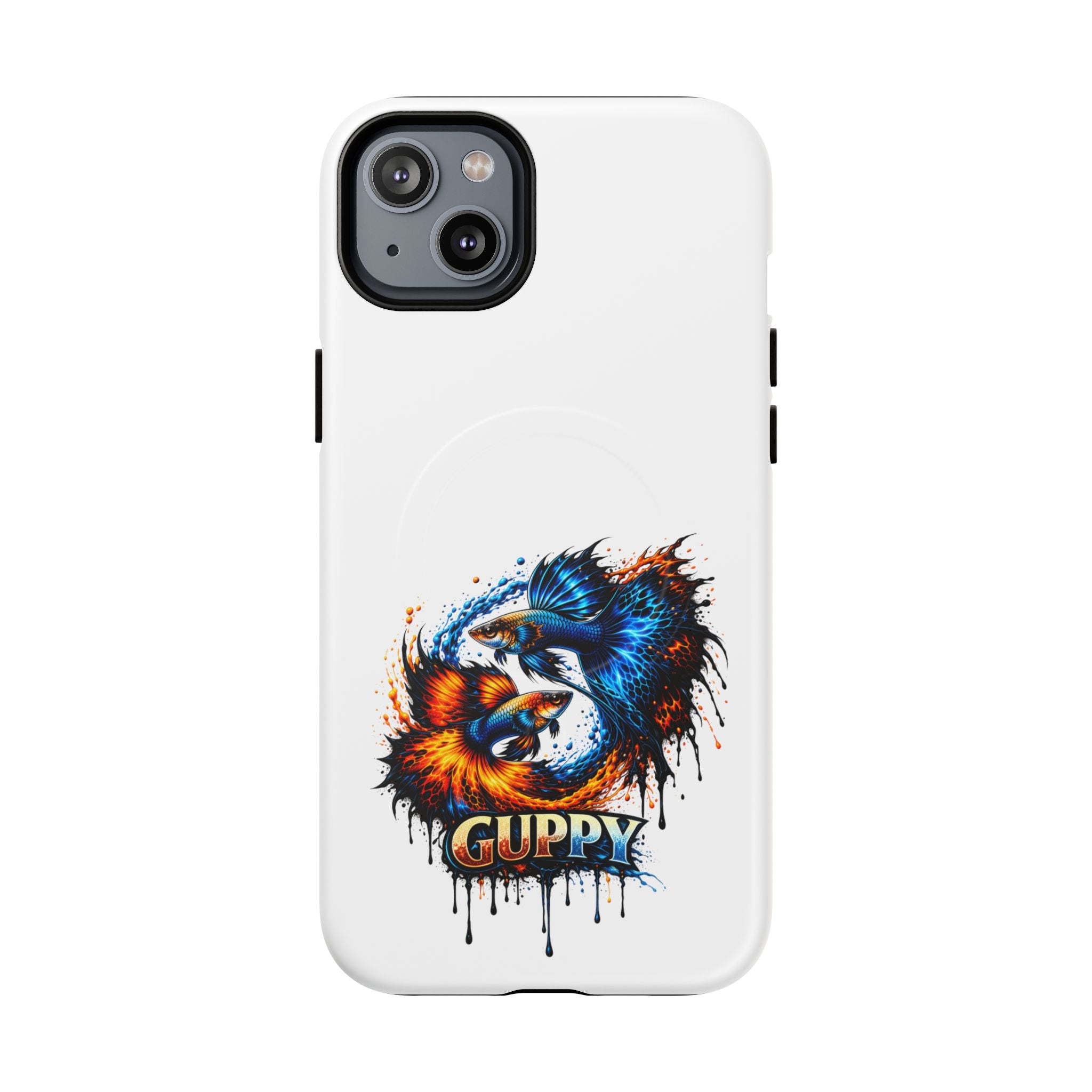 Fire & Ice Guppy – "Neon Flare" Magnetic Impact Case