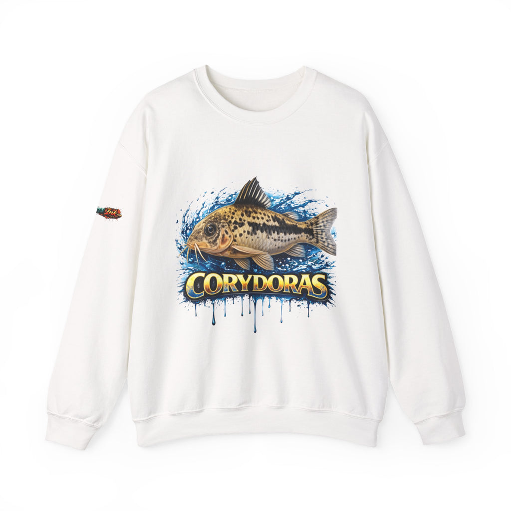 Peppered Corydoras Fish Crewneck Sweatshirt – Aquatic Aquarium Lover Tee