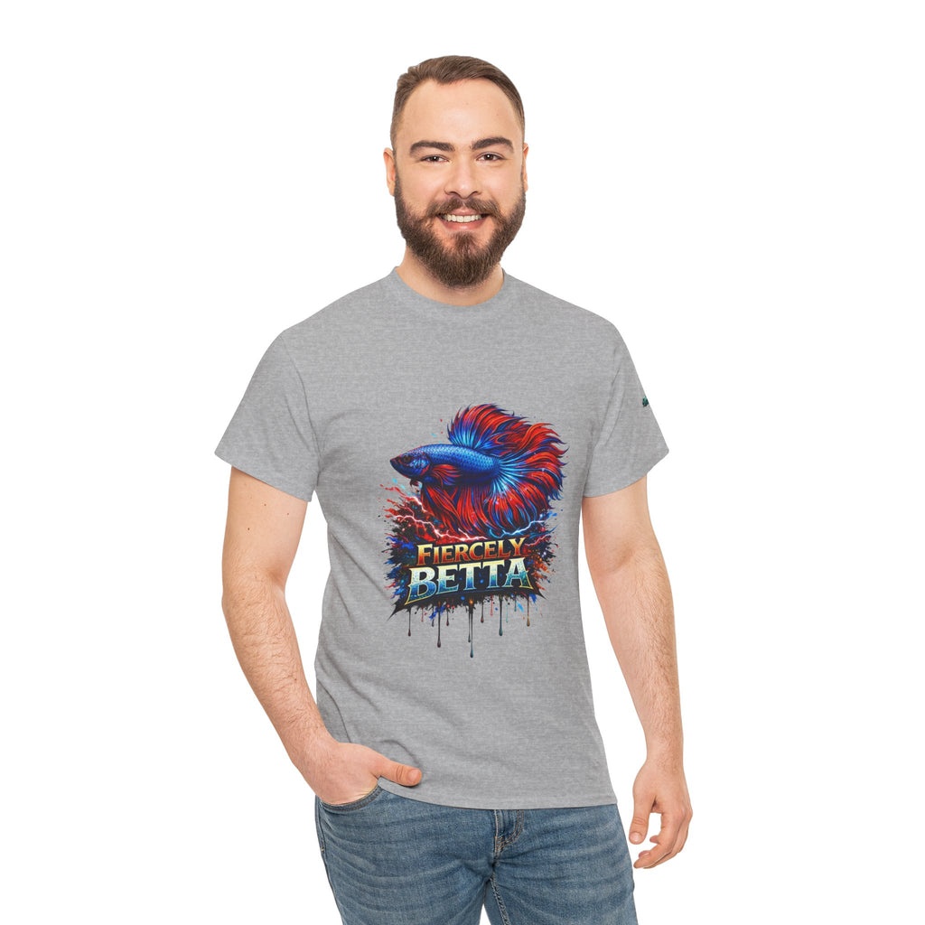 Betta Fish T-Shirt — Fiercely Betta Colorful Aquarium Fish Tee
