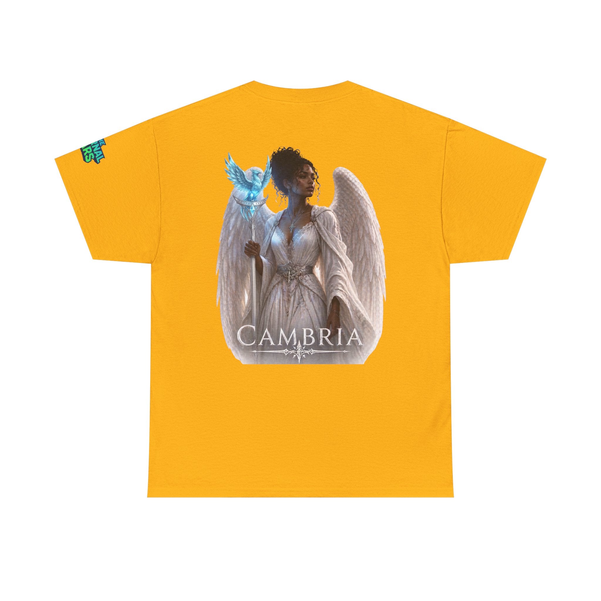 The Eternal Wars Graphic Tee – "Cambria" Winged Warrior Shirt