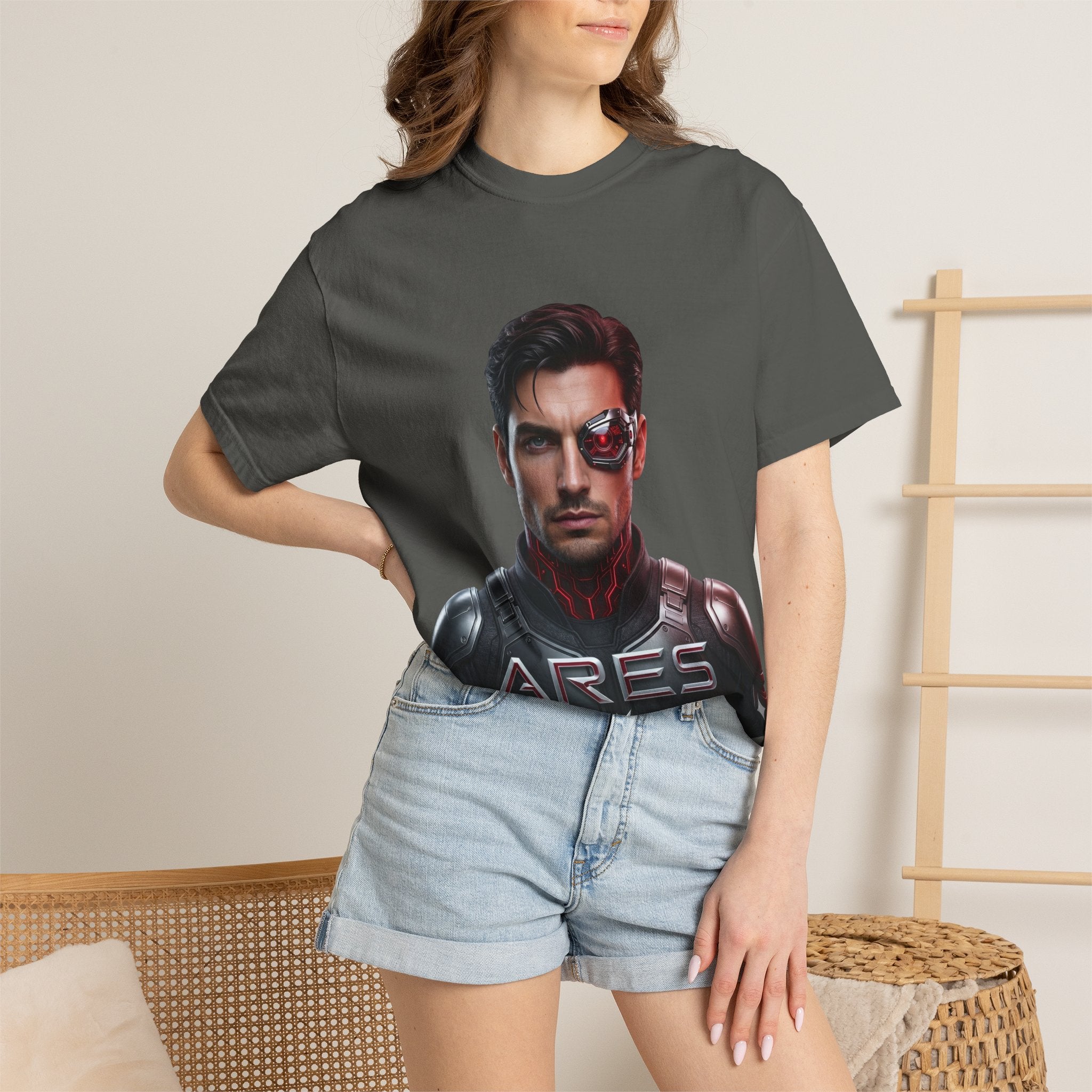 Ares Cyborg Portrait T-Shirt