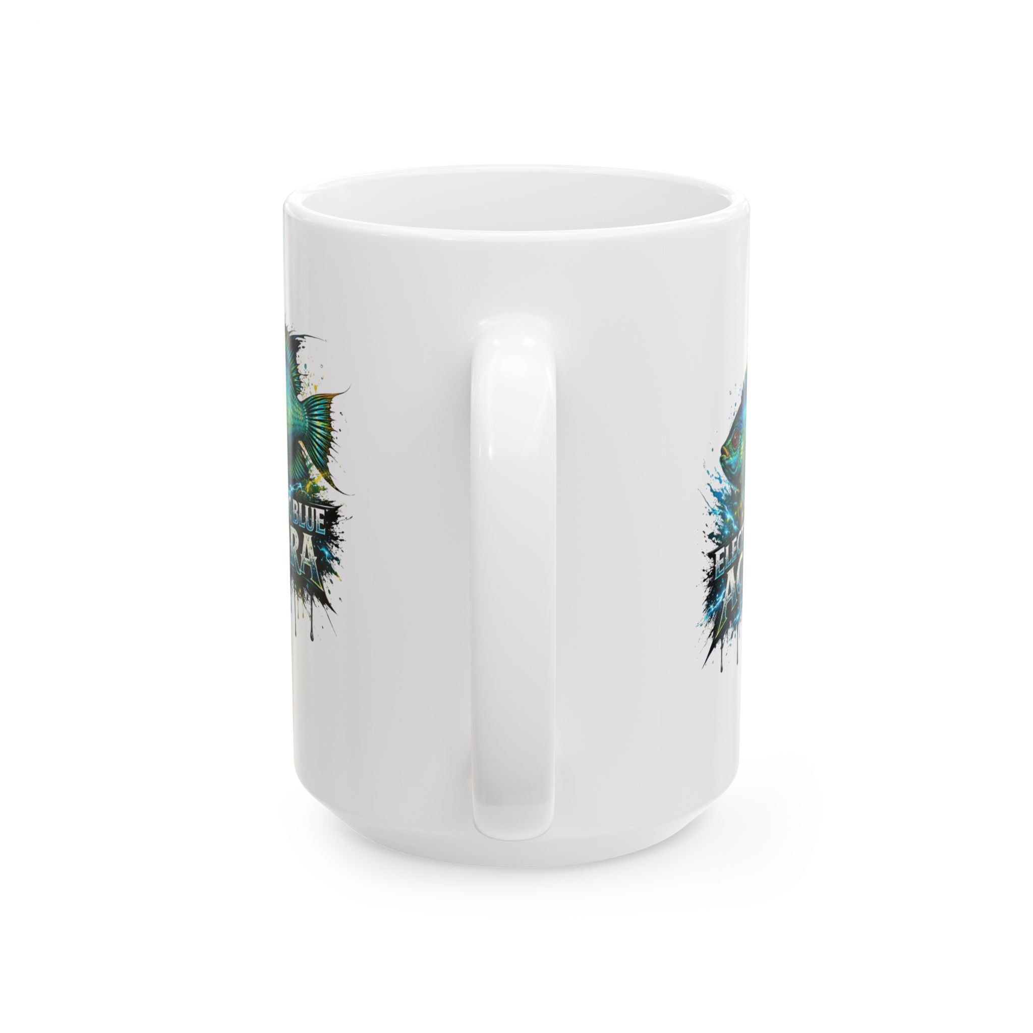Electric Blue Acara – Premium Ceramic Mug (11oz, 15oz)