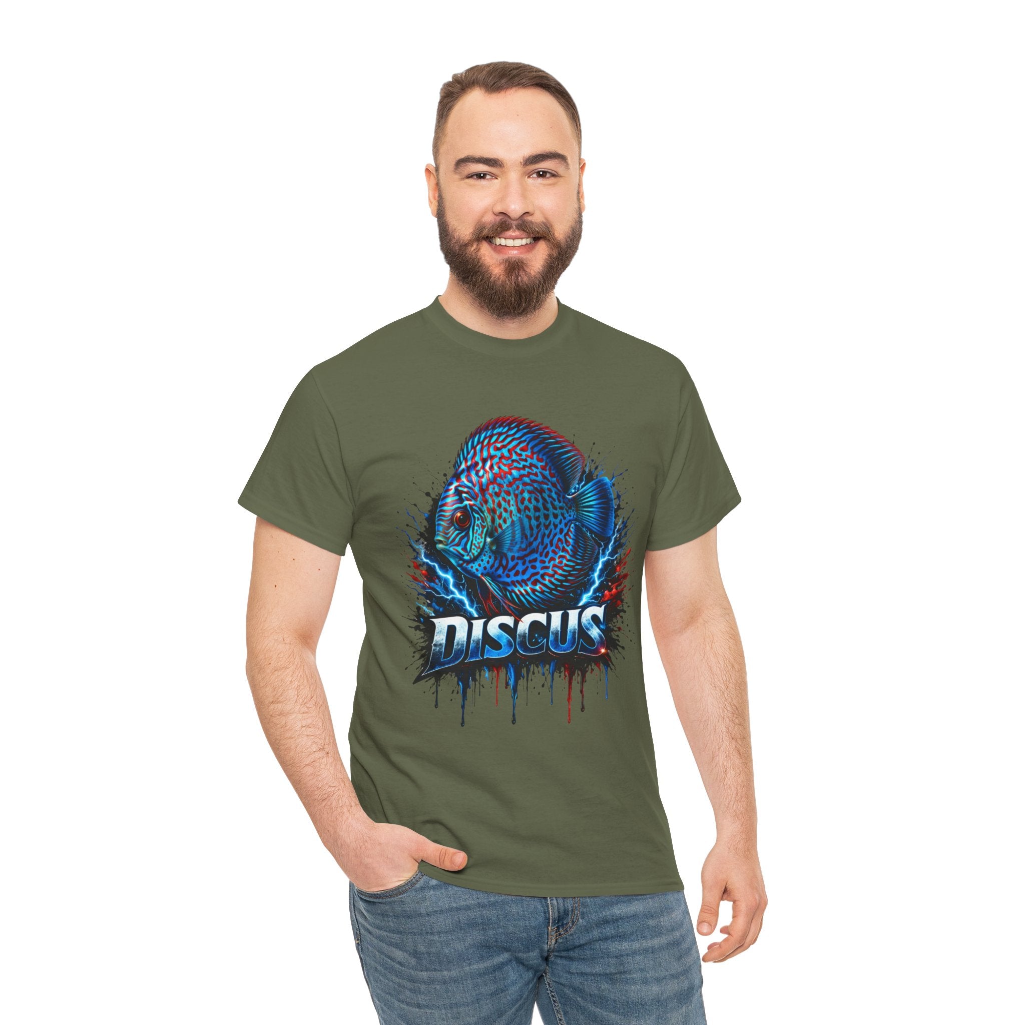 Discus Fish Graphic Tee - Vibrant Aquarium Fish Shirt