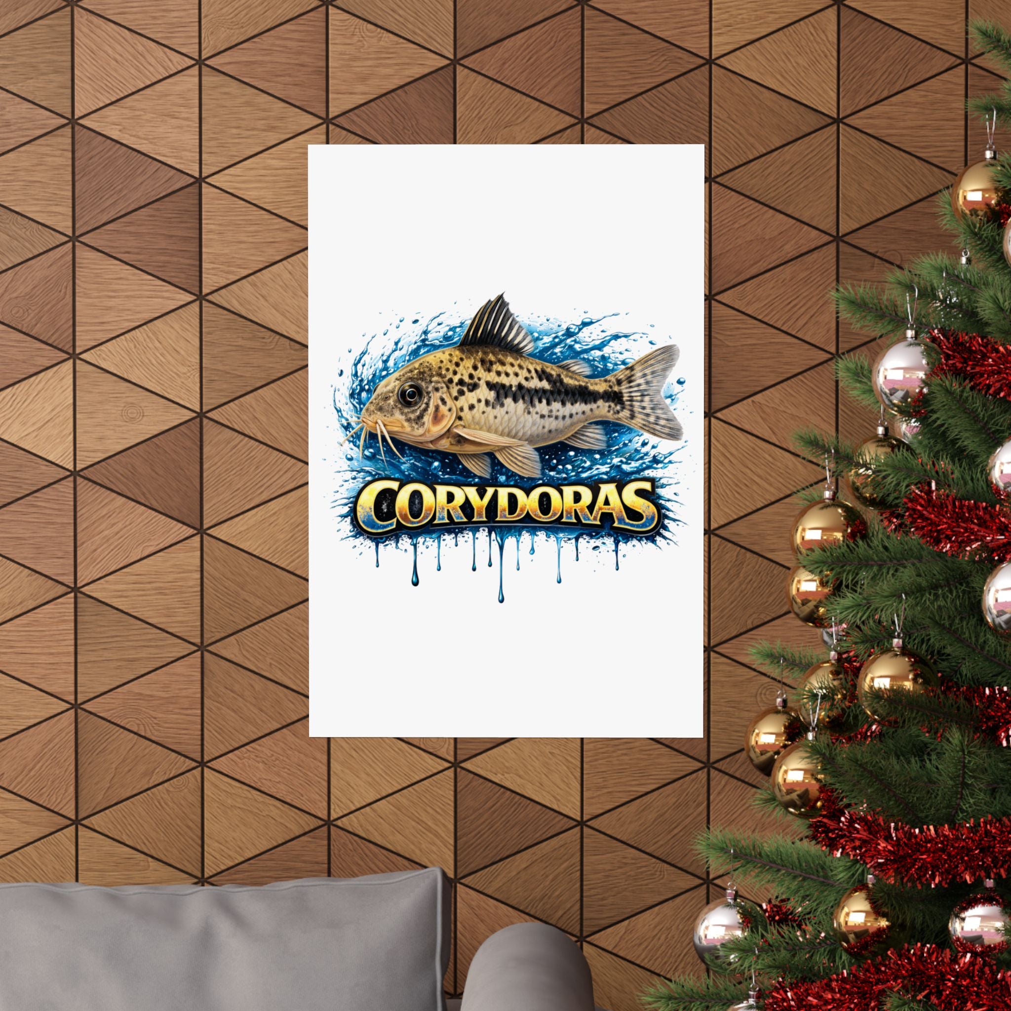 Corydoras Fish Matte Poster — Aquarium Lover Wall Art