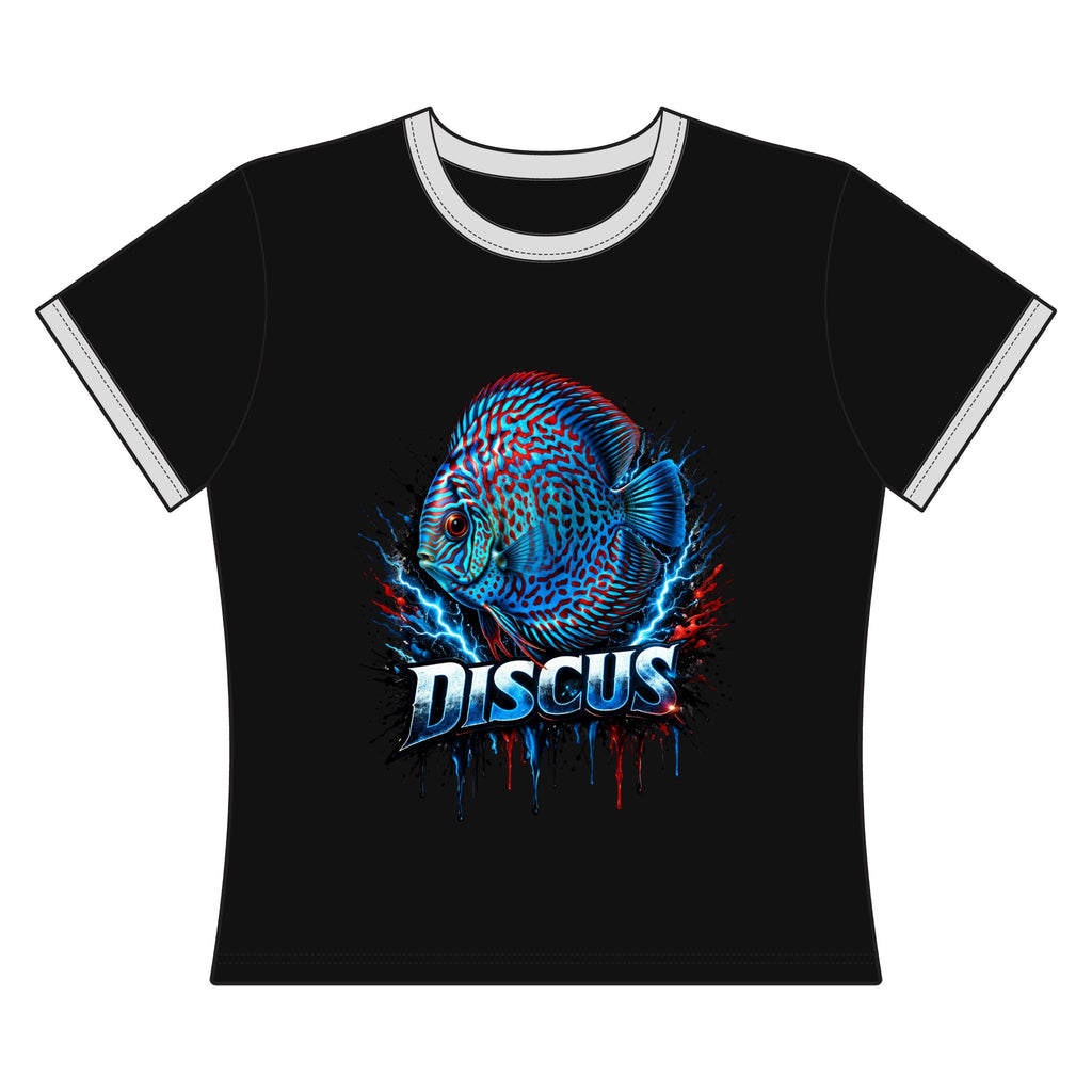 Discus Fish Graphic Tee — Women's Ringer T-Shirt