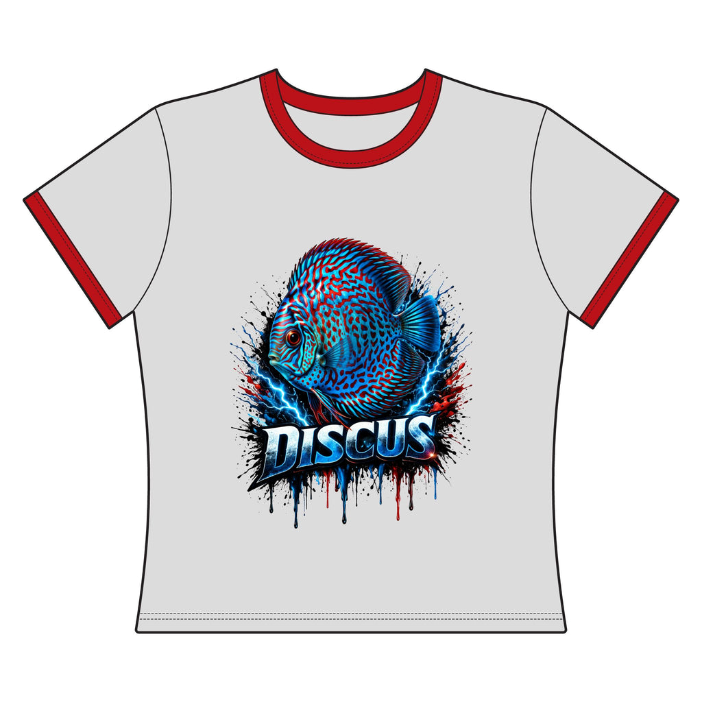 Discus Fish Graphic Tee — Women's Ringer T-Shirt