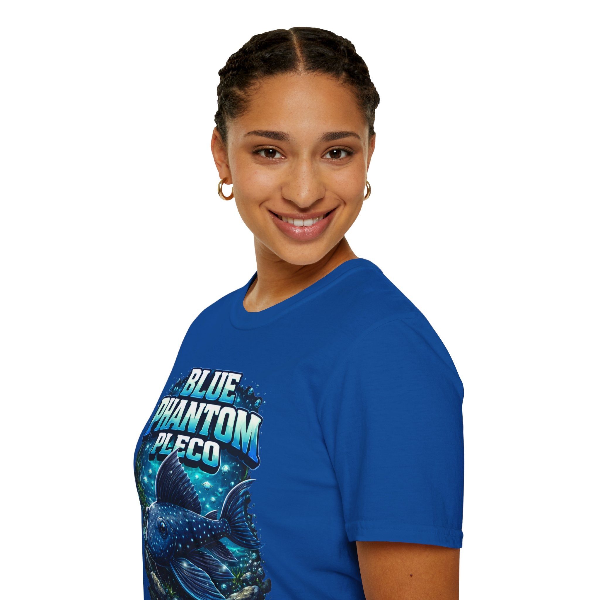 Blue Phantom Pleco T-Shirt — Graphic Aquarium Fish Tee