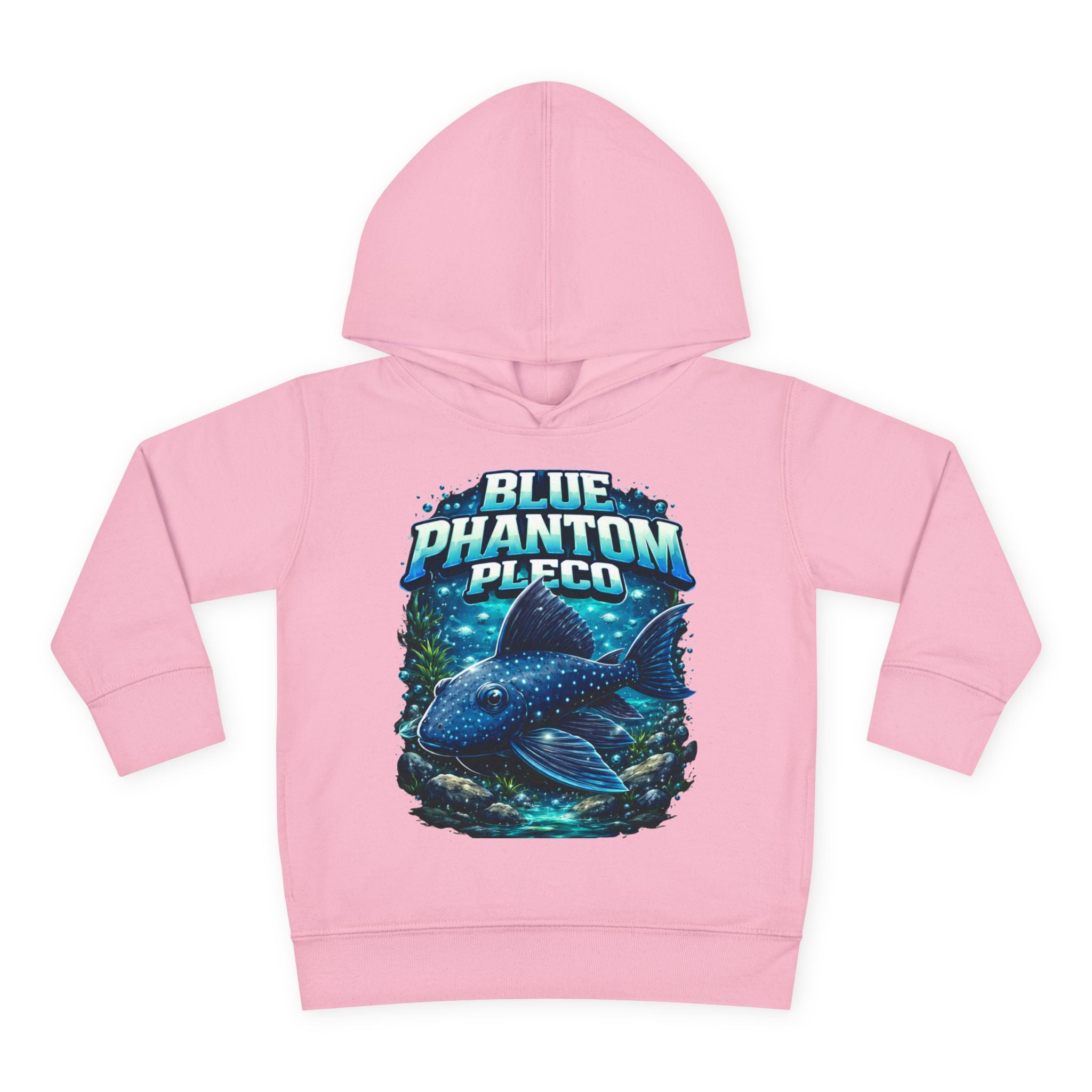 Toddler Hoodie — 'Blue Phantom Pleco' Cute Aquarium Fish Pullover