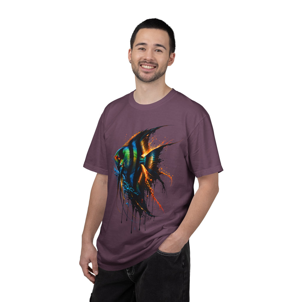 Vibrant Drip Angelfish Graphic Tee